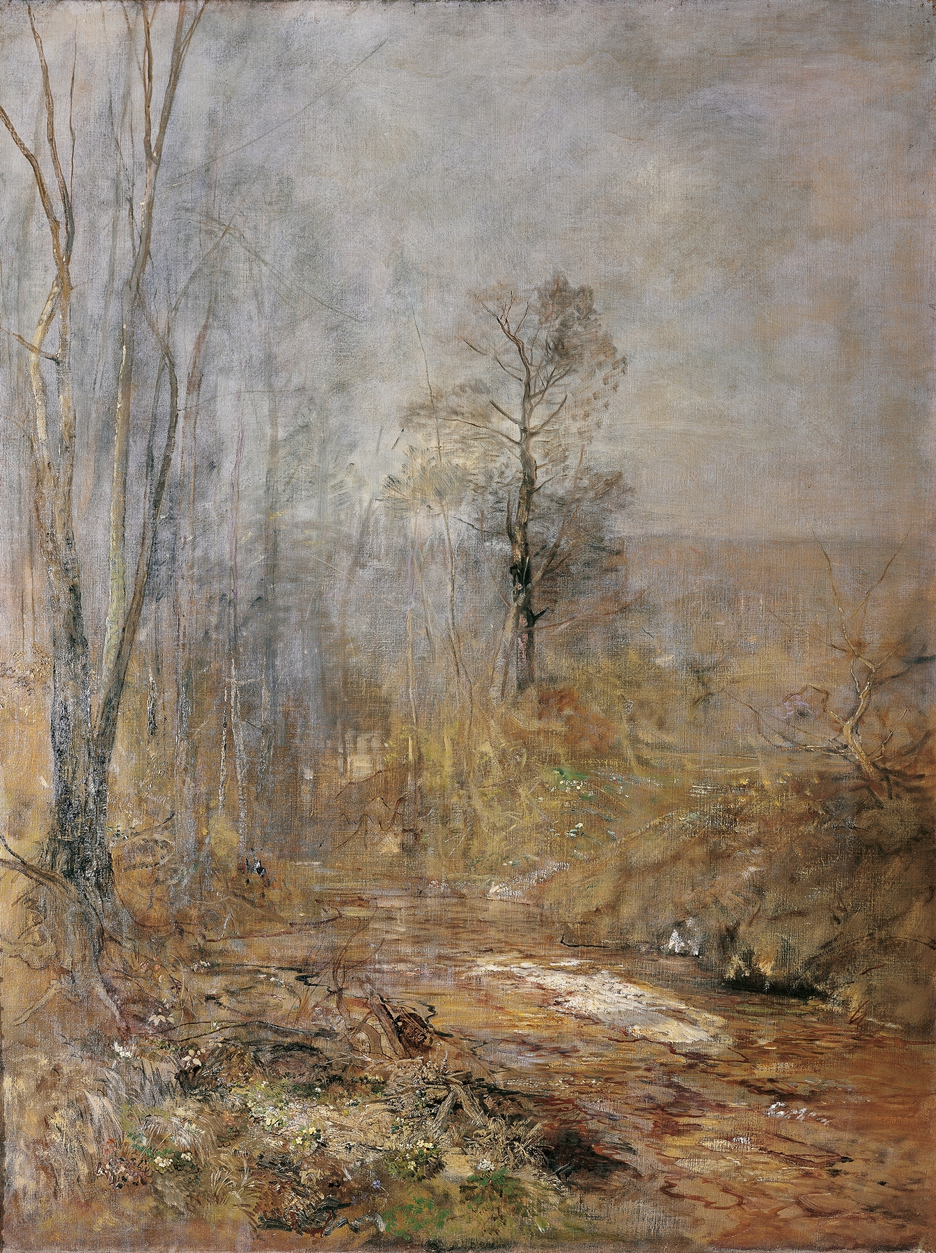 Märzstimmung – Vorfrühling im Wienerwald, by Emil Jakob Schindler, public domain