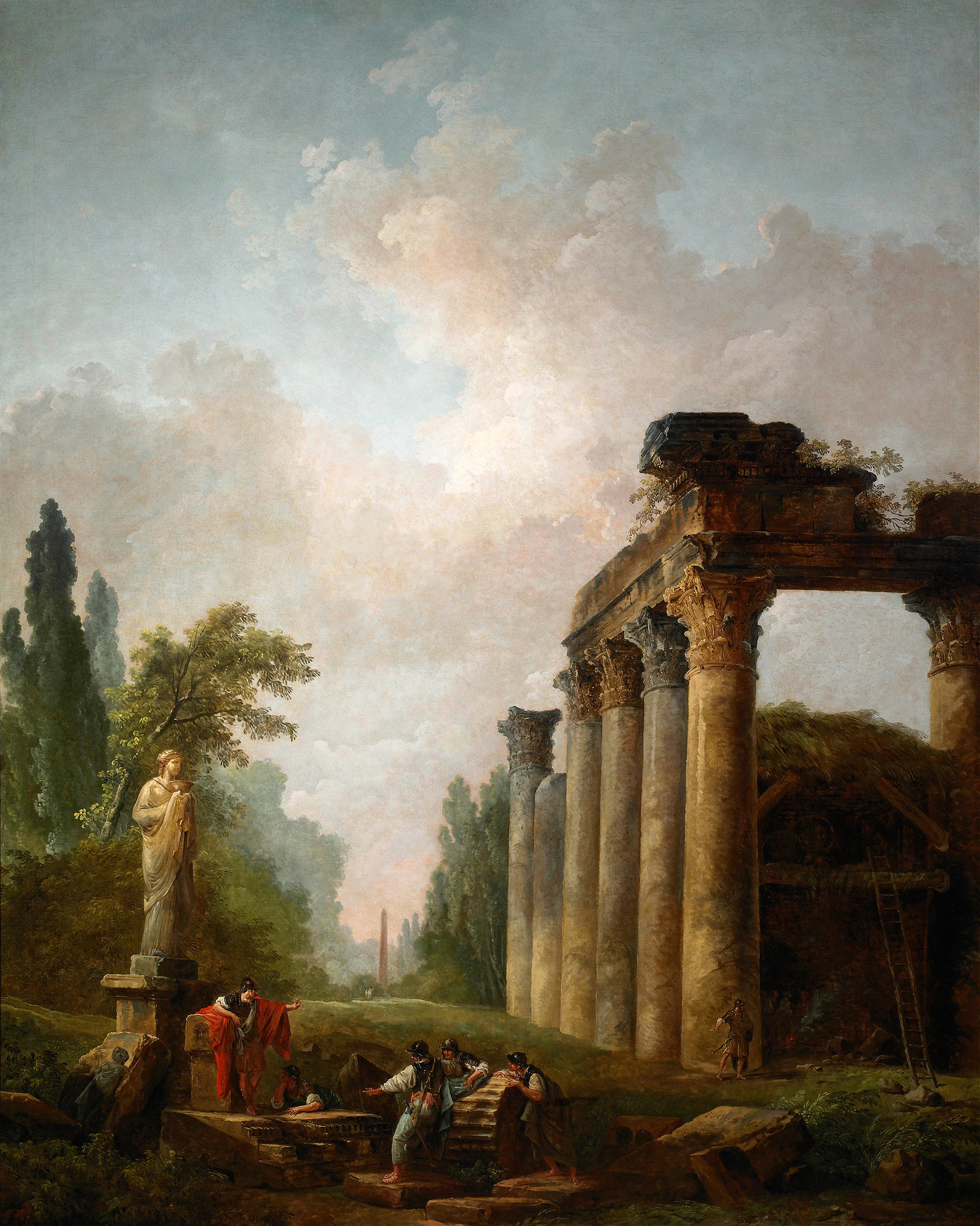 The Ruin, by Hubert Robert, public domain