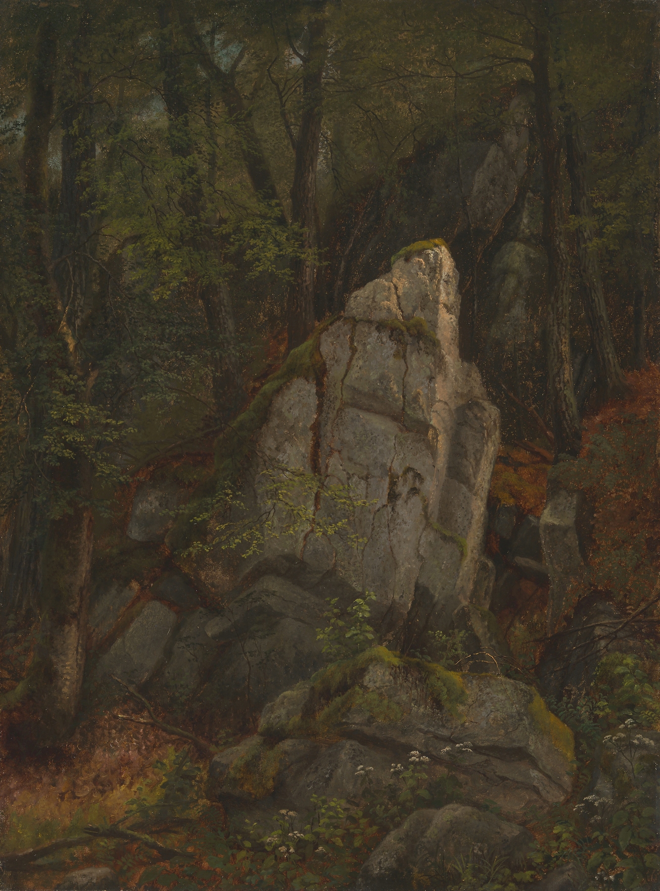 Study of Rocks in Pearson’s Ravine, by Asher Brown Durand, public domain
