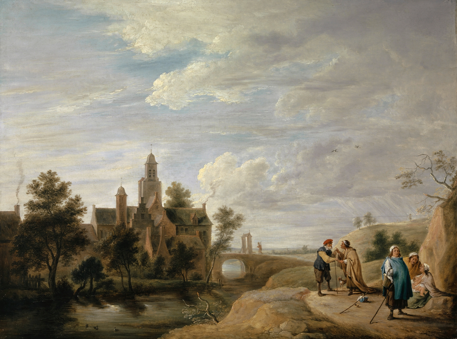 Landscape with Staffage Figures, by David Teniers the Younger, public domain
