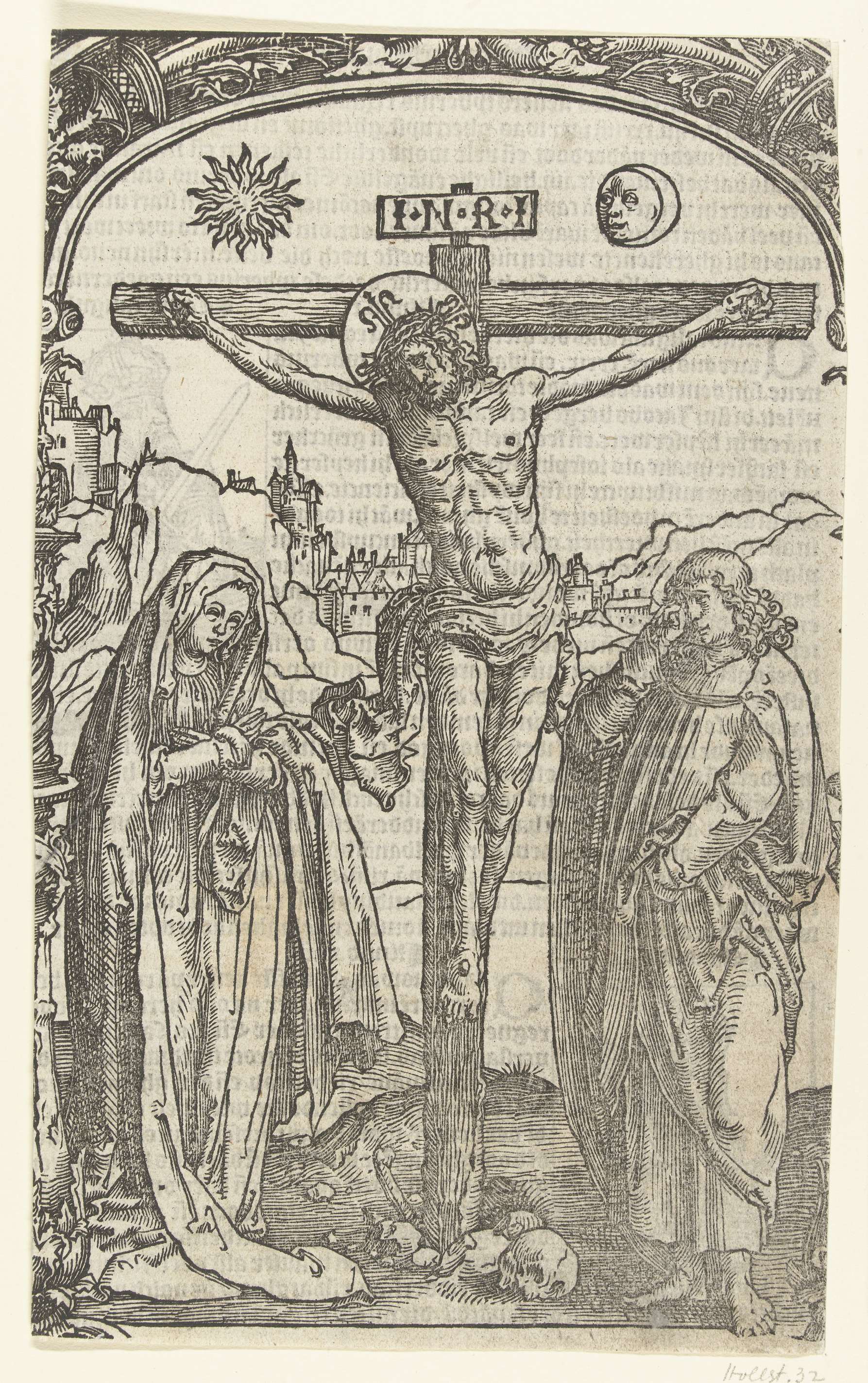 Christus aan het kruis, by Lucas van Leyden, public domain