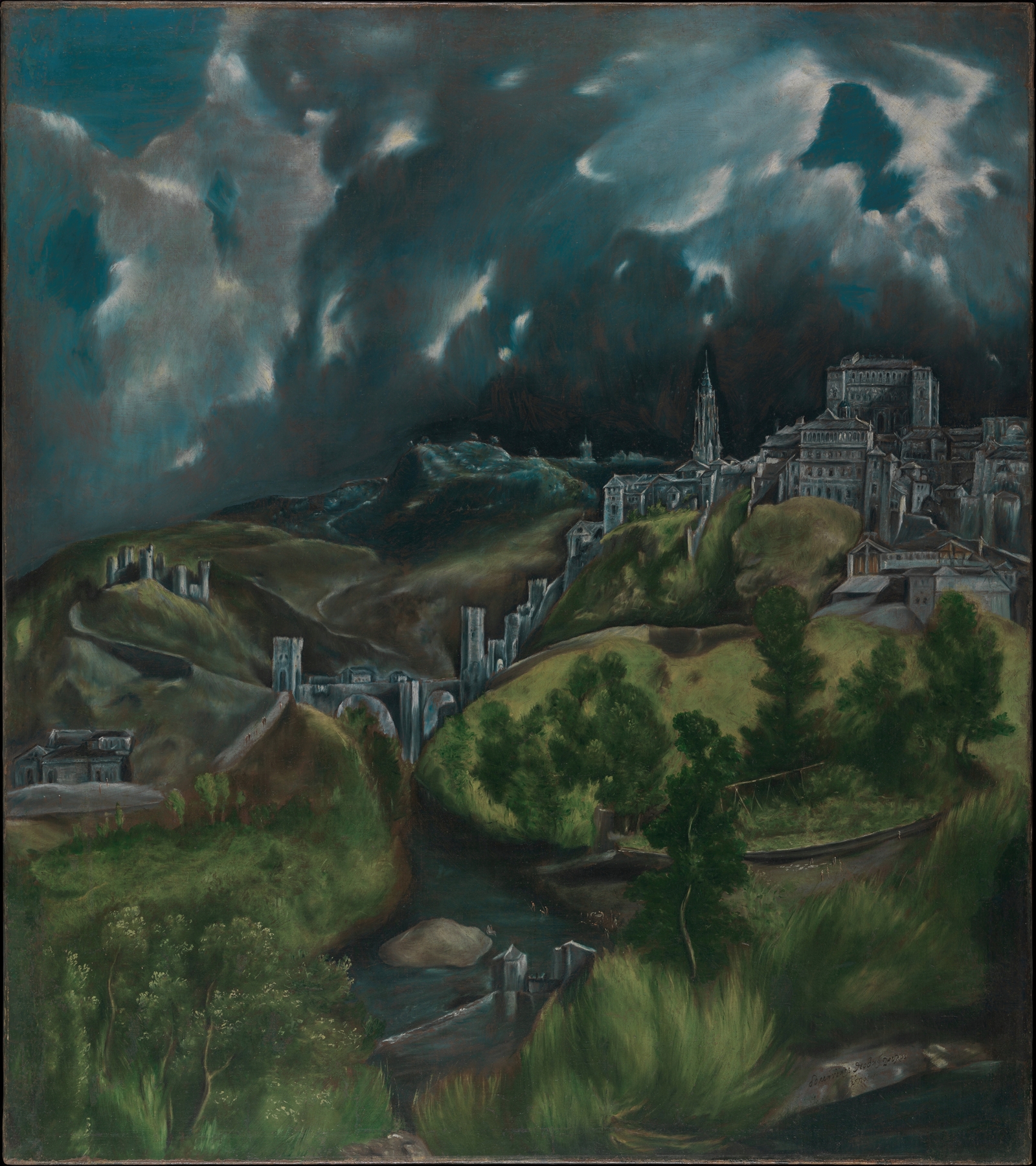 View of Toledo, by El Greco, public domain