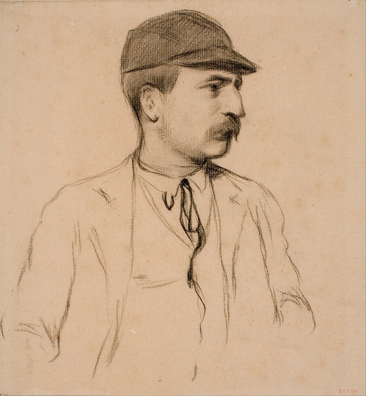 Portrait of Genís Muntaner by Santiago Rusiñol captures a moment of personal reflection.