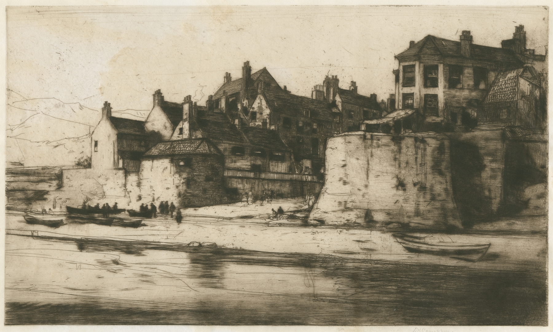 Robin Hood’s Bay, by David Young Cameron, public domain