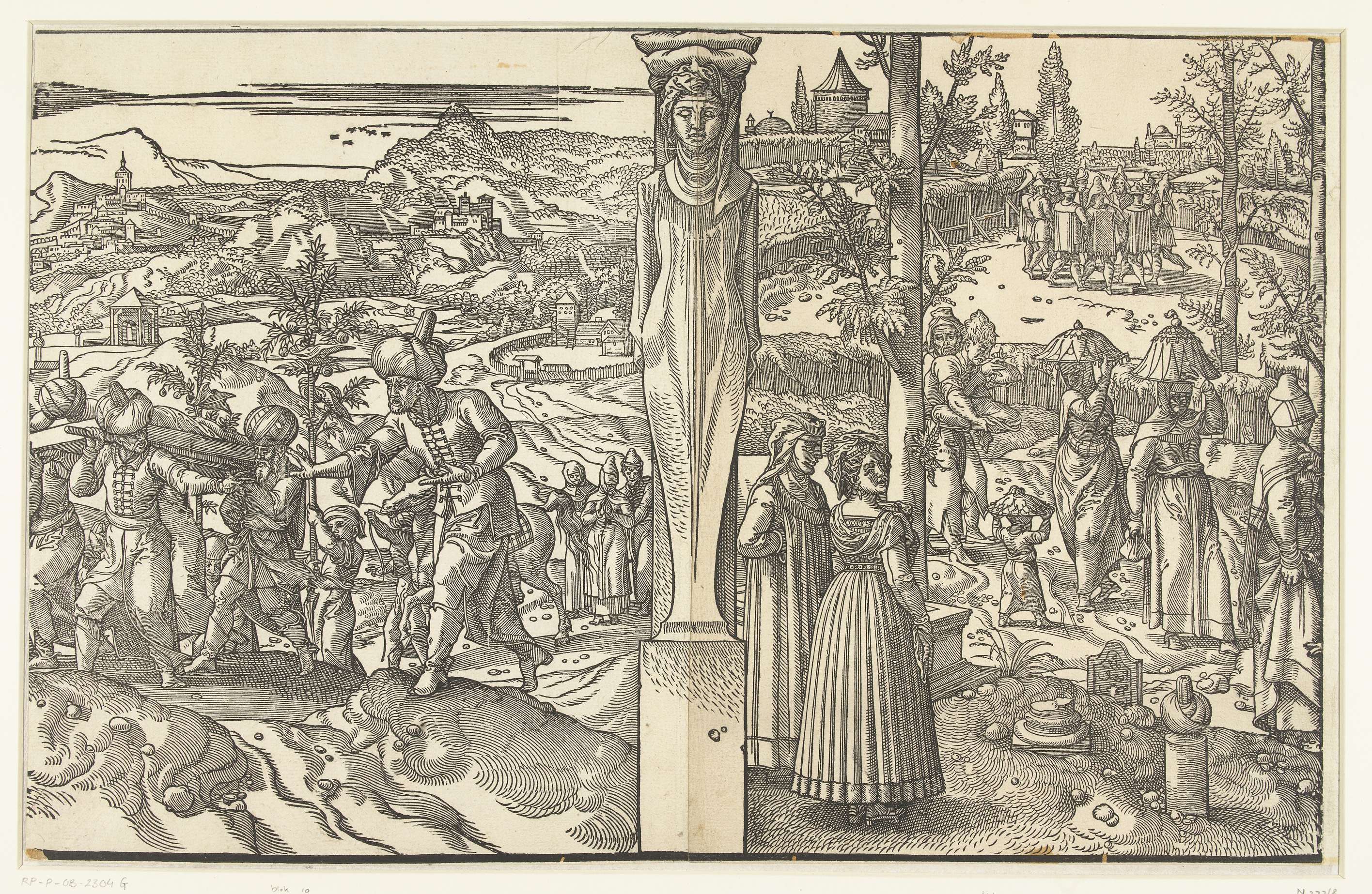Begrafenisstoet en bruiloftsoptocht, by Pieter Coecke van Aelst (I), public domain