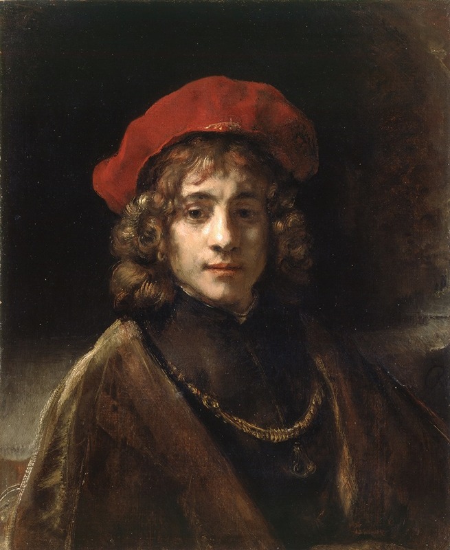 Rembrandt's painting 'Titus, the Artist’s Son' captures the likeness of his son in a tender moment.