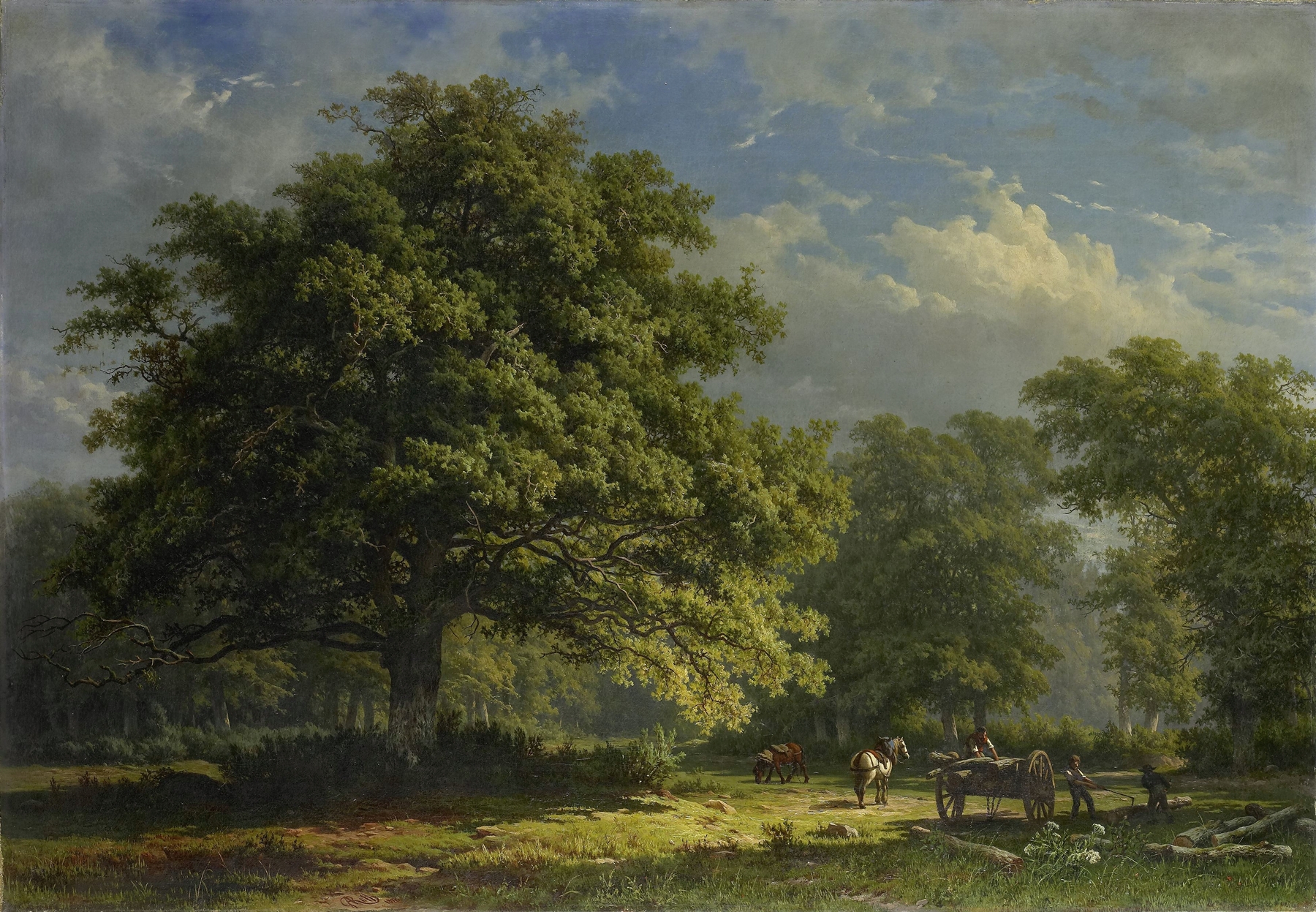 View in the Bentheim Forest, by George Andries Roth, public domain