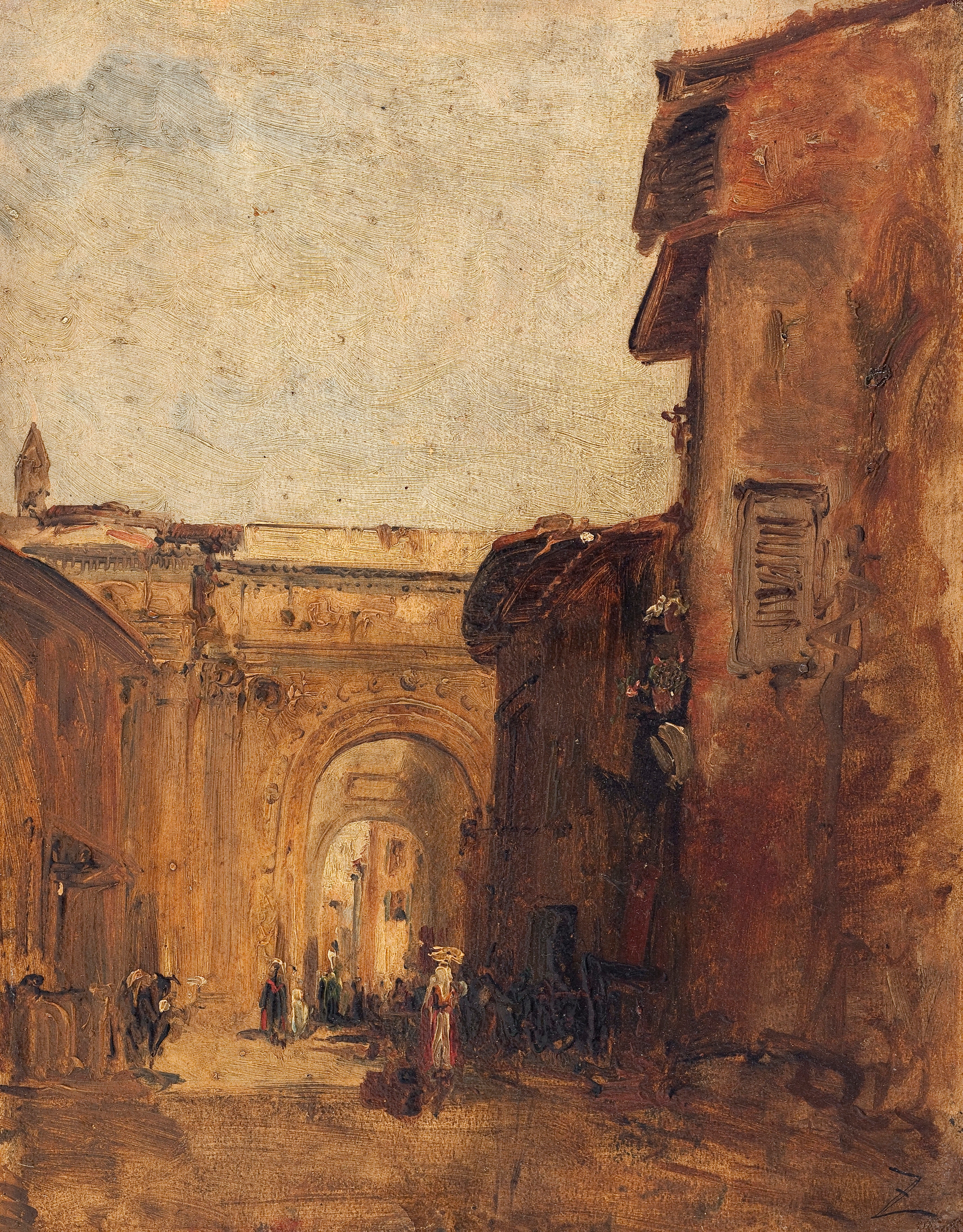 Une Rue À Florence, by Félix Ziem, public domain