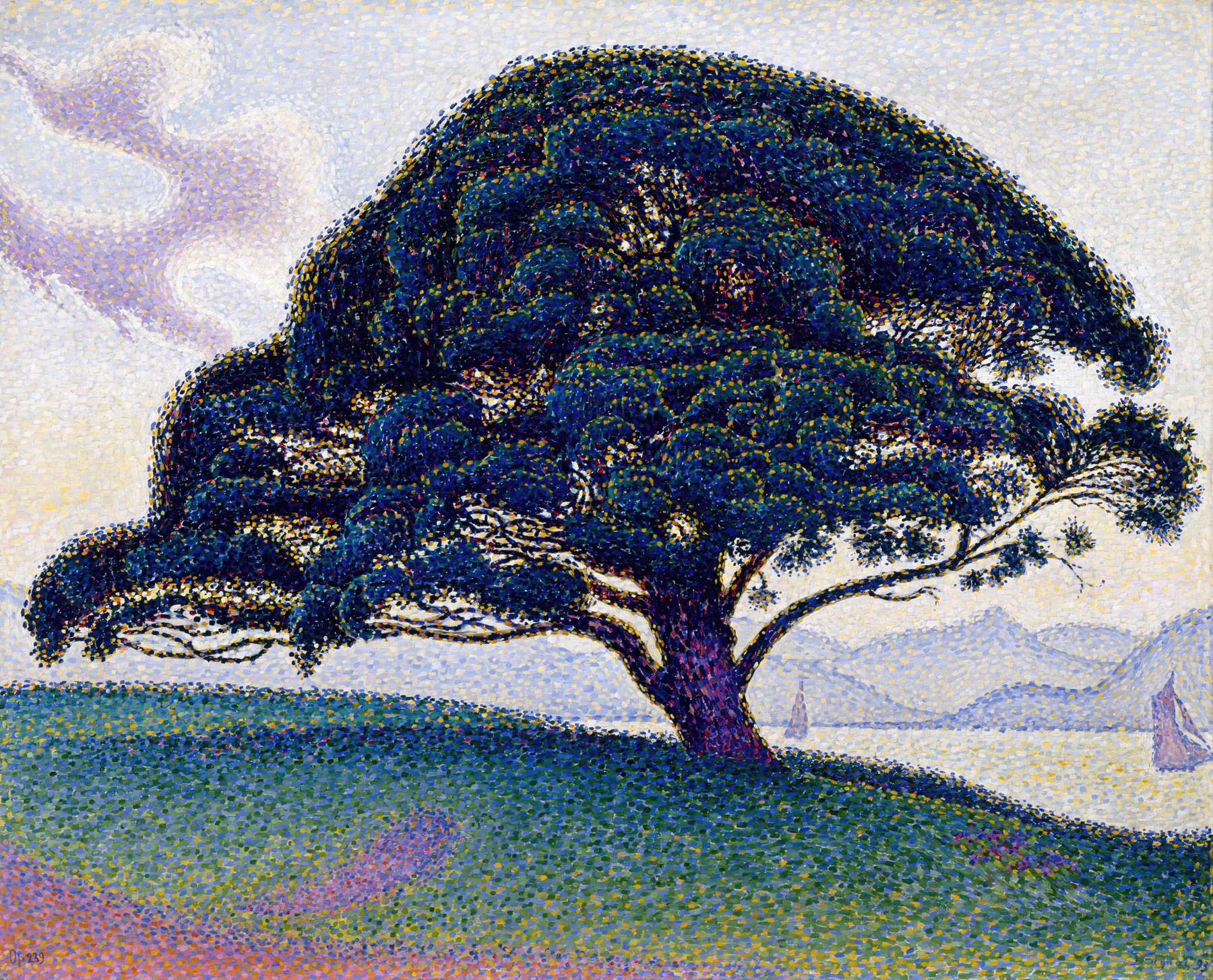 The Bonaventure Pine, by Paul Signac, public domain