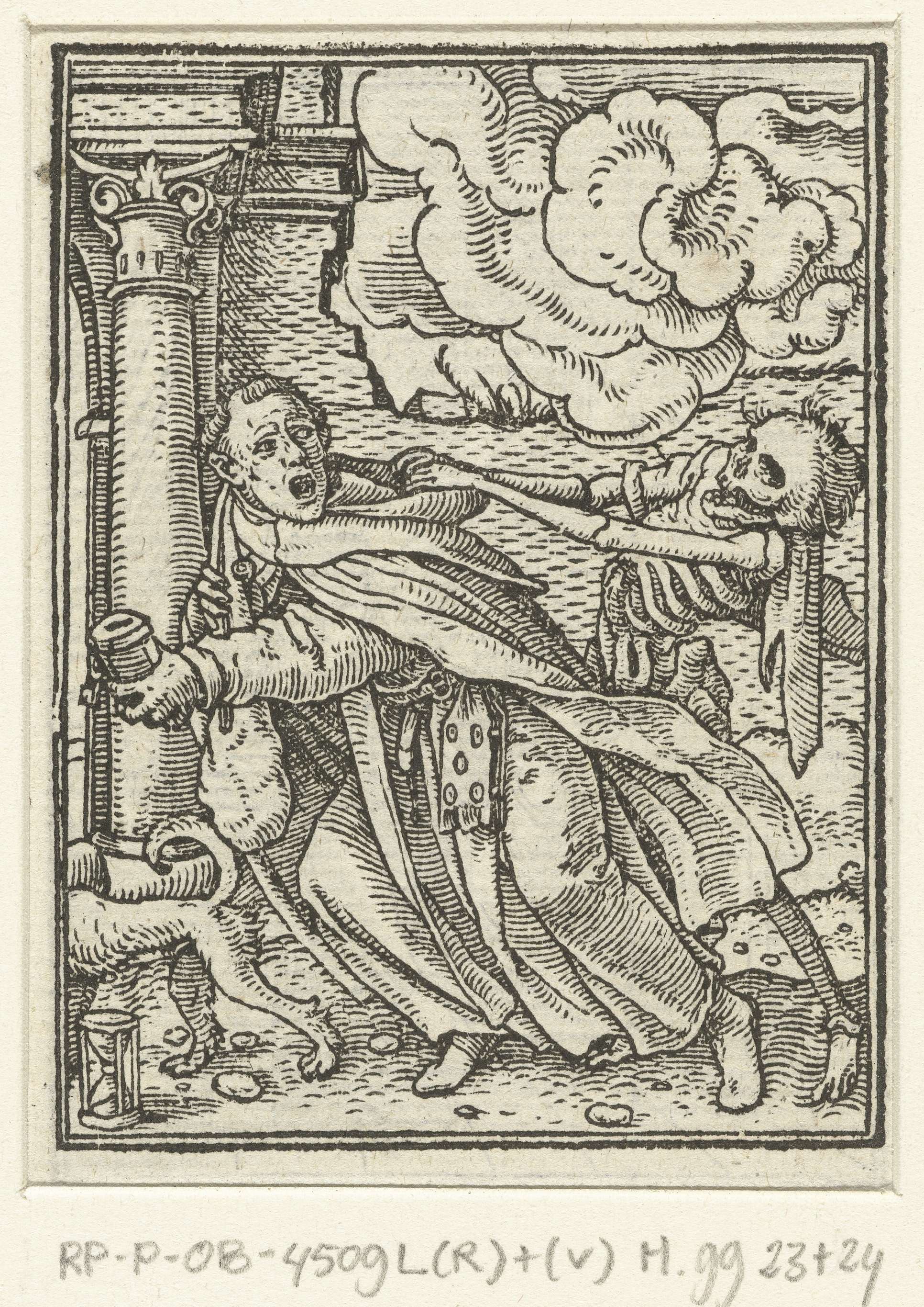 Monnik en de Dood, by Hans Holbein (II), public domain