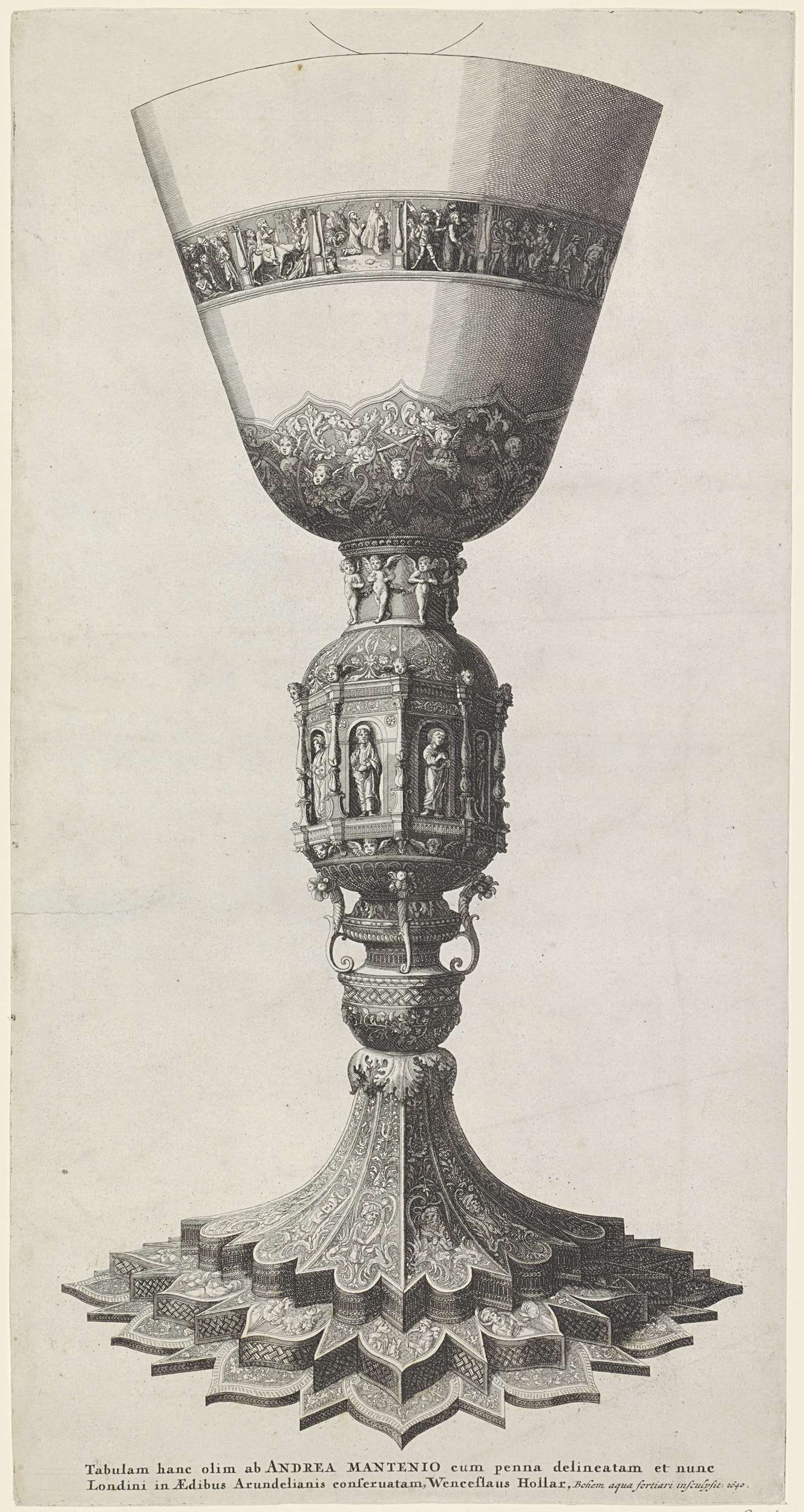 Abstract etching by unknown artist depicting swirling forms