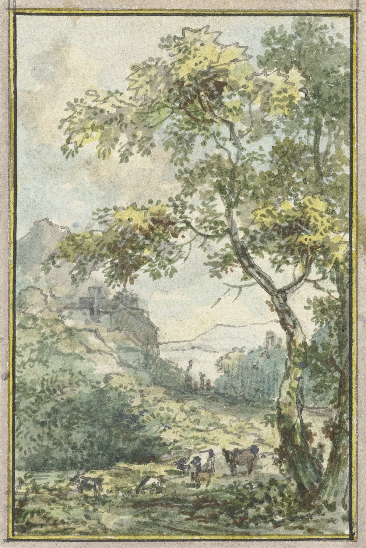 Landschap met vee, by Jurriaan Andriessen, public domain