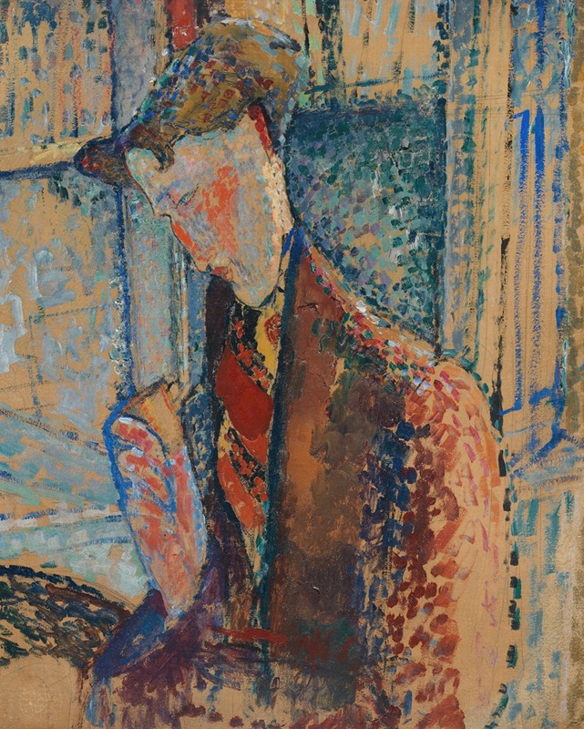 Amedeo Modigliani's portrait study of Frank Burty Haviland showcases his signature elongated forms.