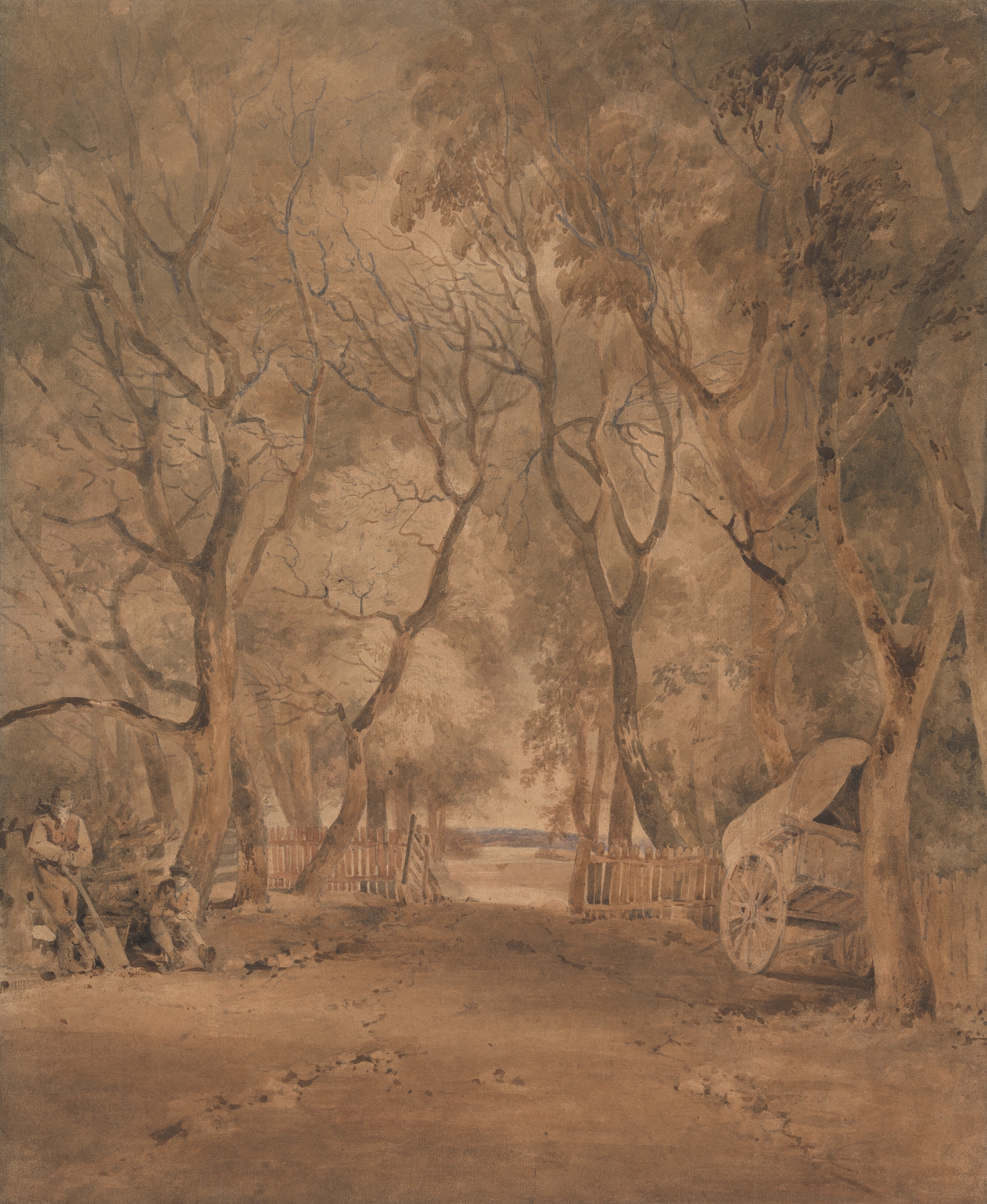 Entrance to Earlham Park, near Norwich, by John Crome, public domain