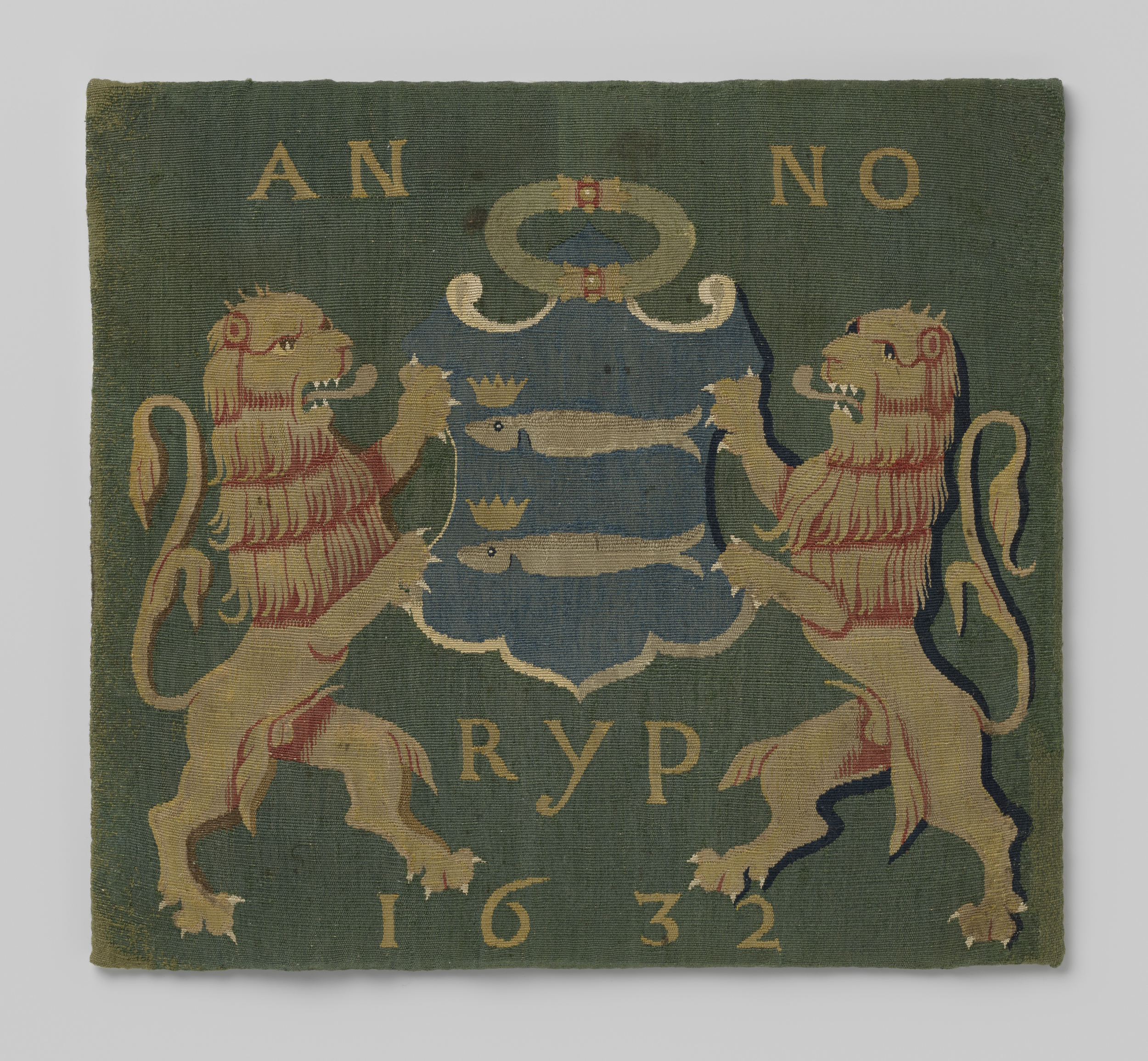 Tapestry featuring the municipal coat of arms of De Rijp, 1632, unknown artist