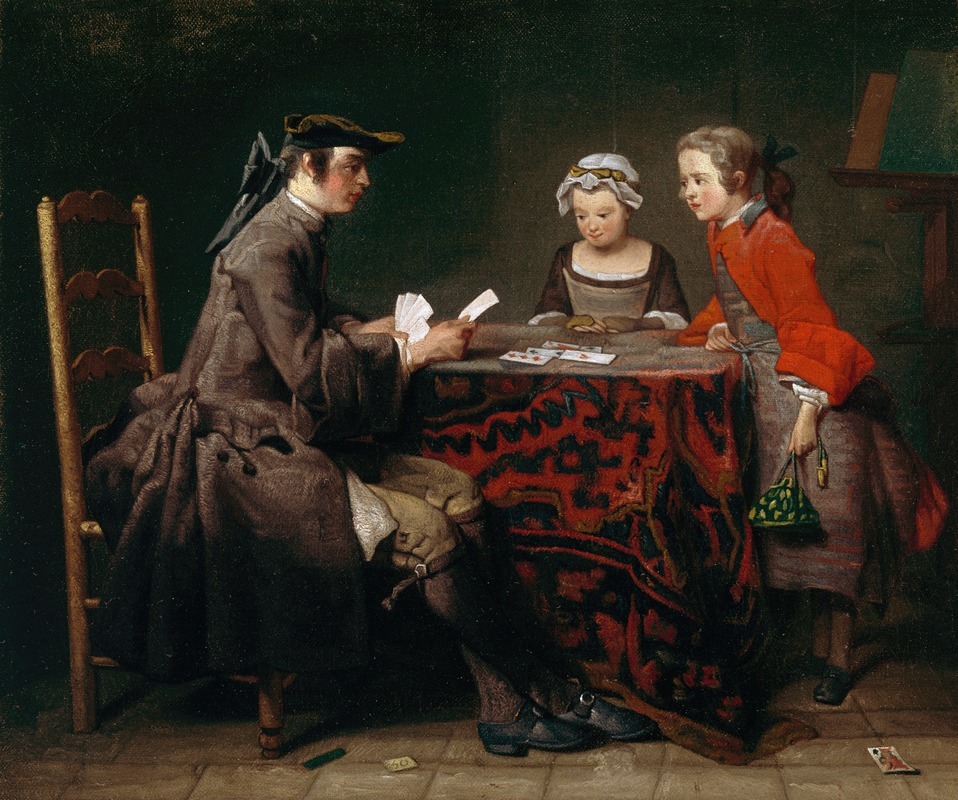 A painting by Jean Siméon Chardin depicting a card game.