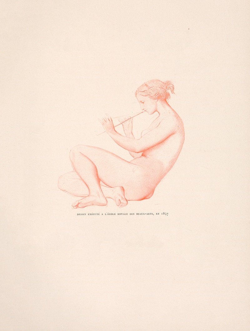 Dessin exècute à l’Ècole royale des Beaux-Arls, en by William Bouguereau