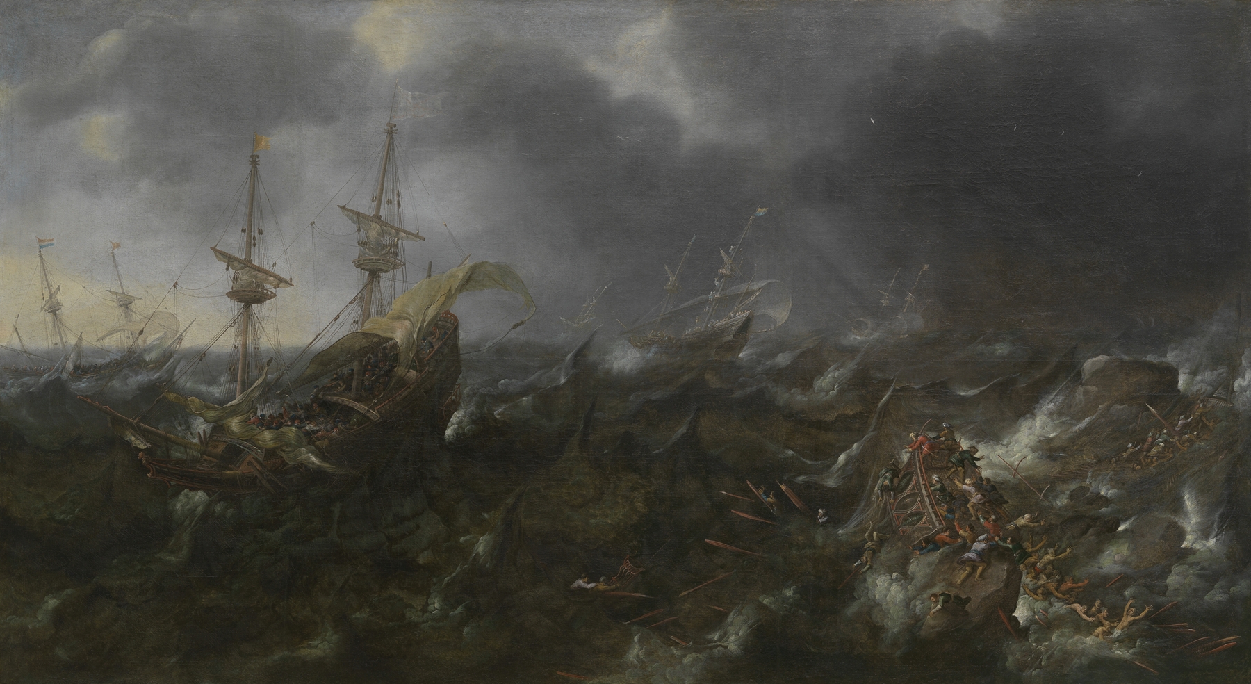 The battle of Lepanto, by Andries van Eertvelt, public domain