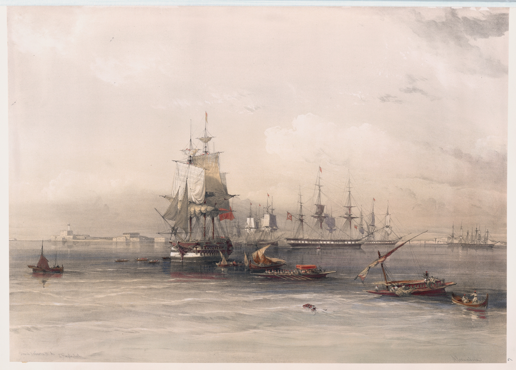 Landscape of Alexandria, oil on canvas by David Roberts