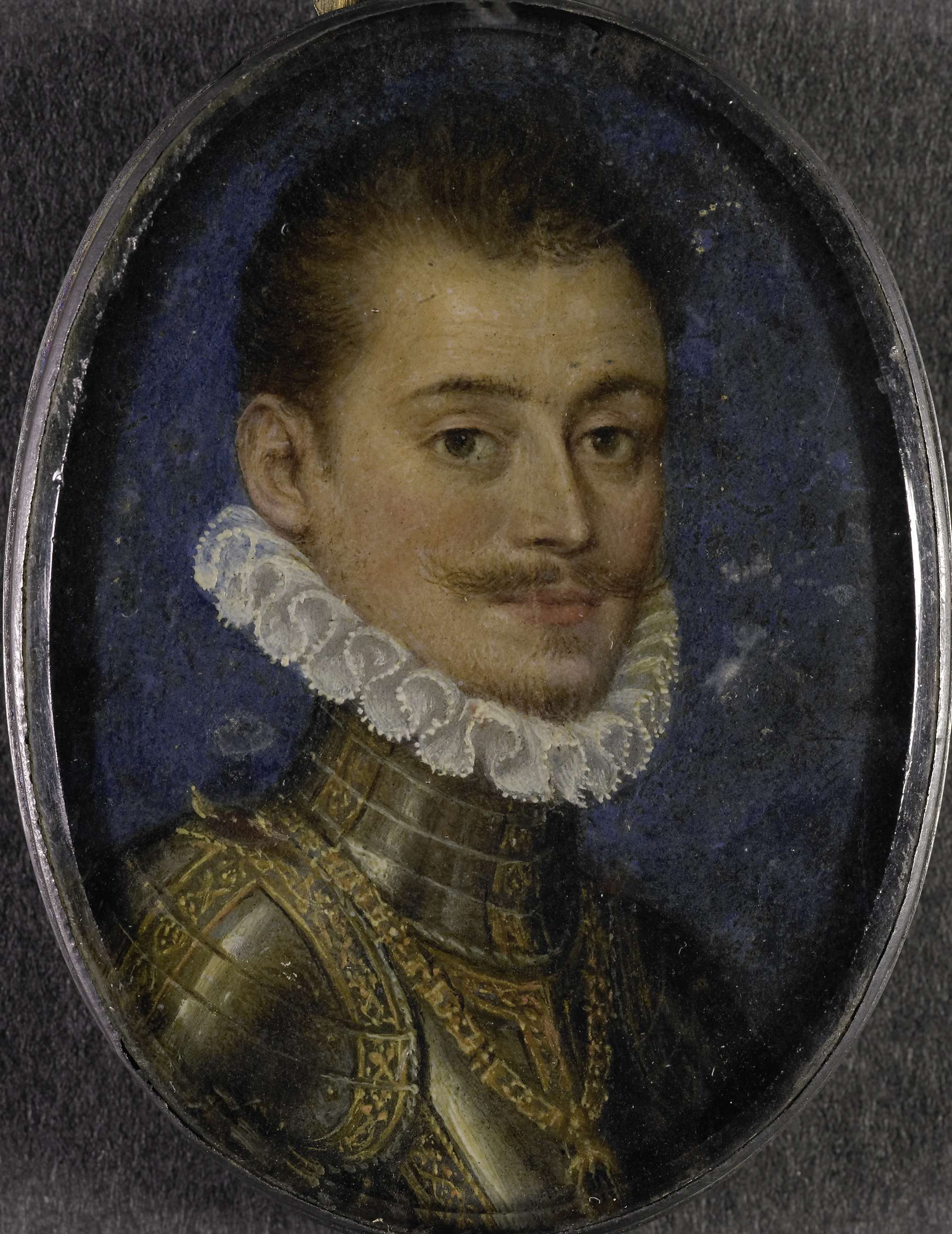 Portrait of Don Juan van Oostenrijk in metal, unknown artist