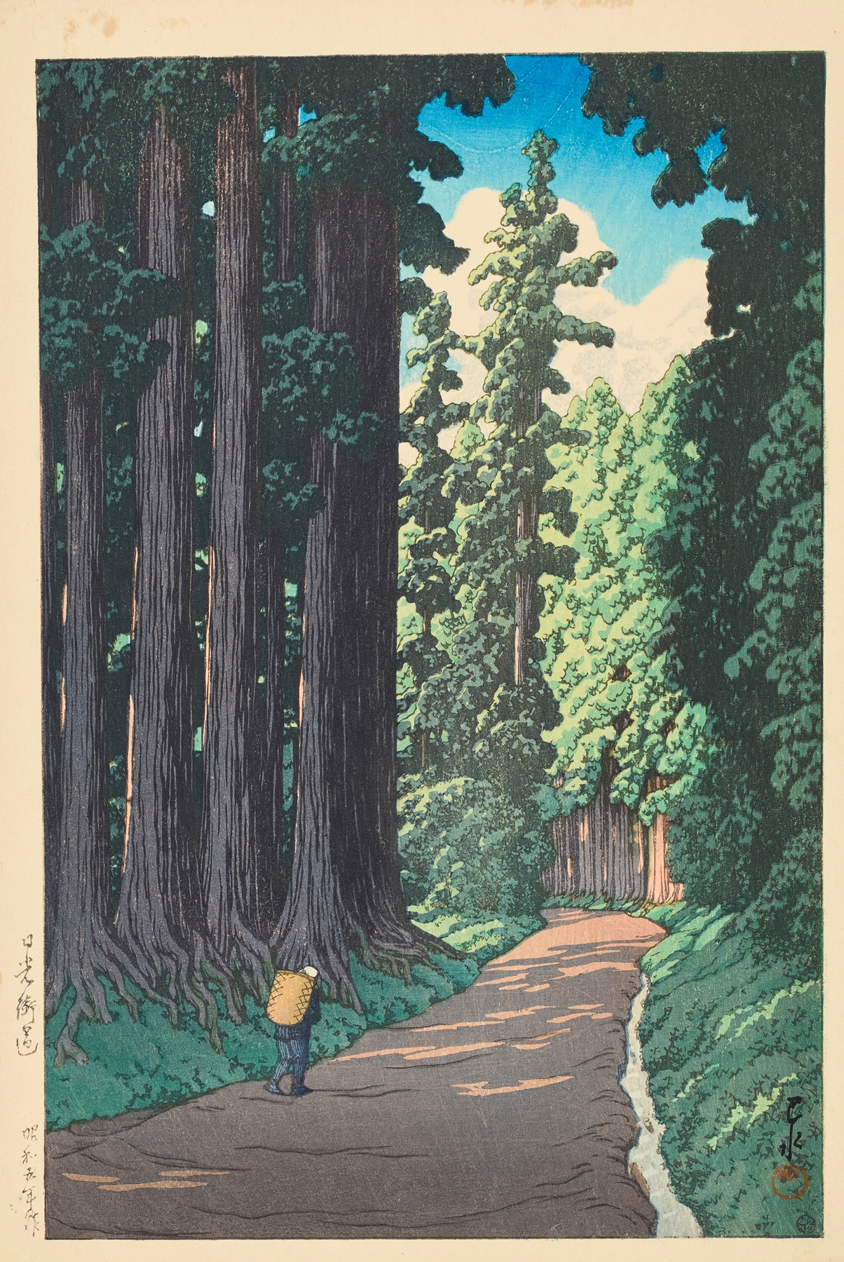 Nikko gaido (The Road to Nikko), by Kawase Hasui, public domain