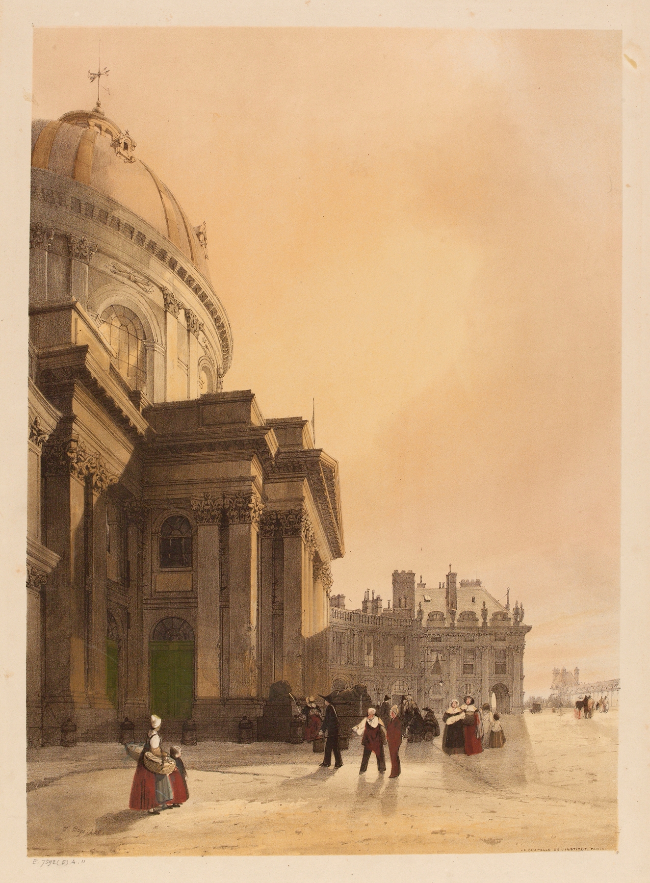 La chapelle de l’Institut, Paris, by Thomas Shotter Boys, public domain