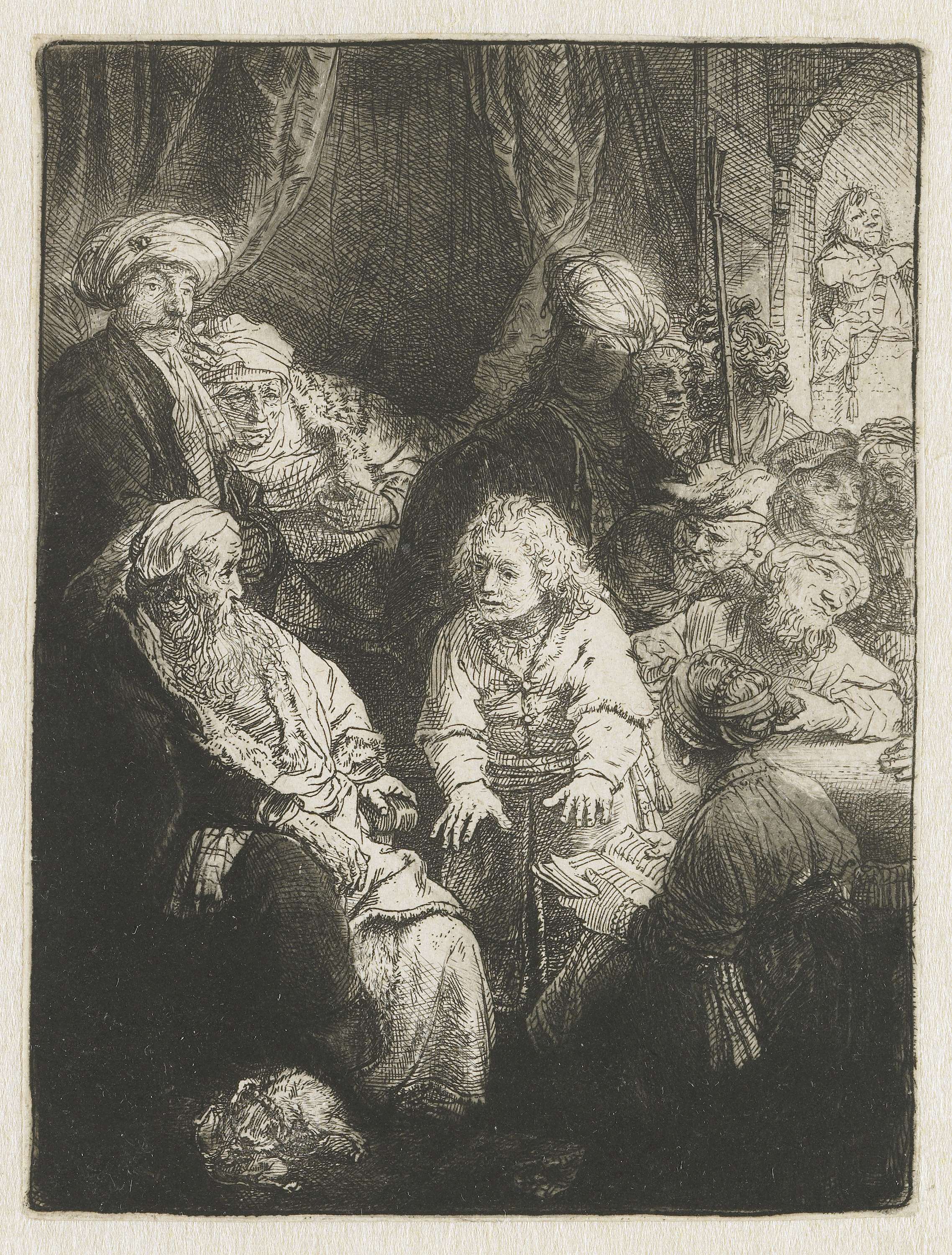 Joseph telling his dreams, by Rembrandt van Rijn, public domain