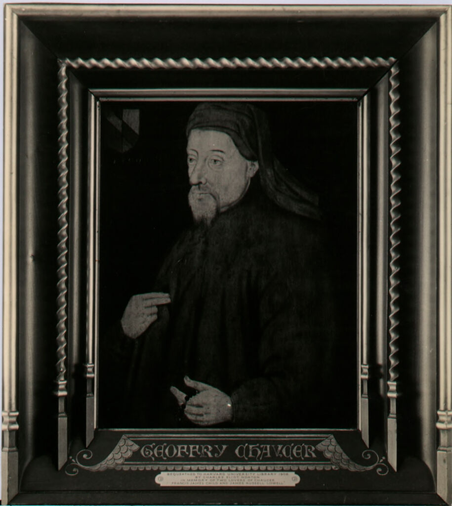Geoffrey Chaucer (1340?-1400), by Unidentified artist, public domain