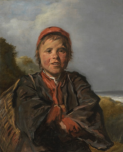 A young boy holding a fishing rod, representing the daily life of fishermen.