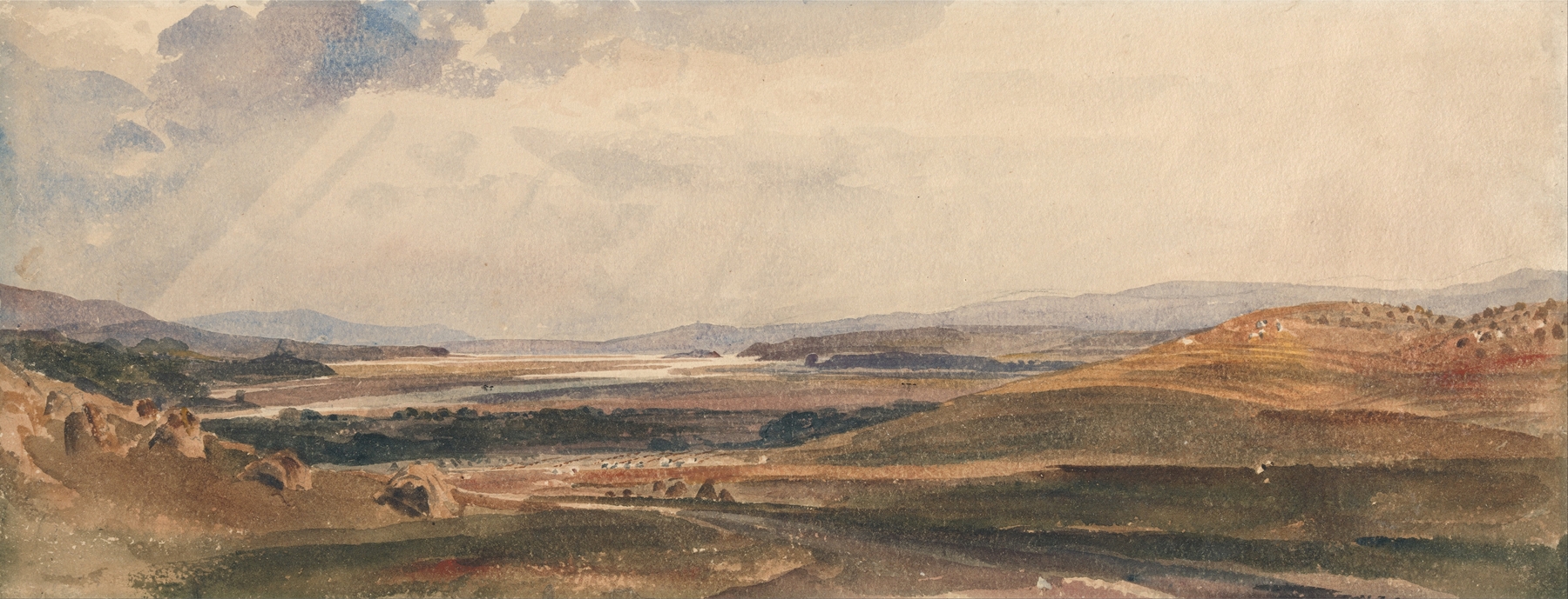 Harvest Time- Cumberland, by Peter DeWint, public domain