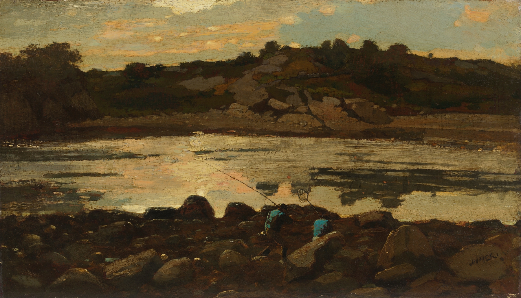 Lobster Cove, Manchester, Massachusetts, by Winslow Homer, public domain