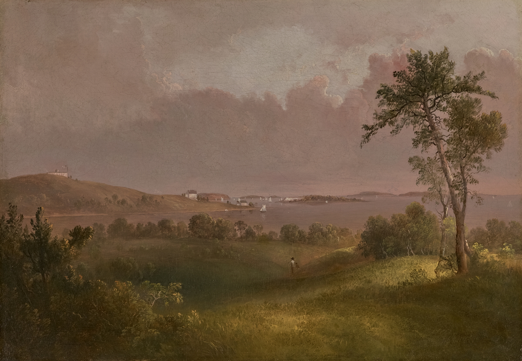 View of Boston Harbor from Dorchester Heights, by Thomas Doughty, public domain
