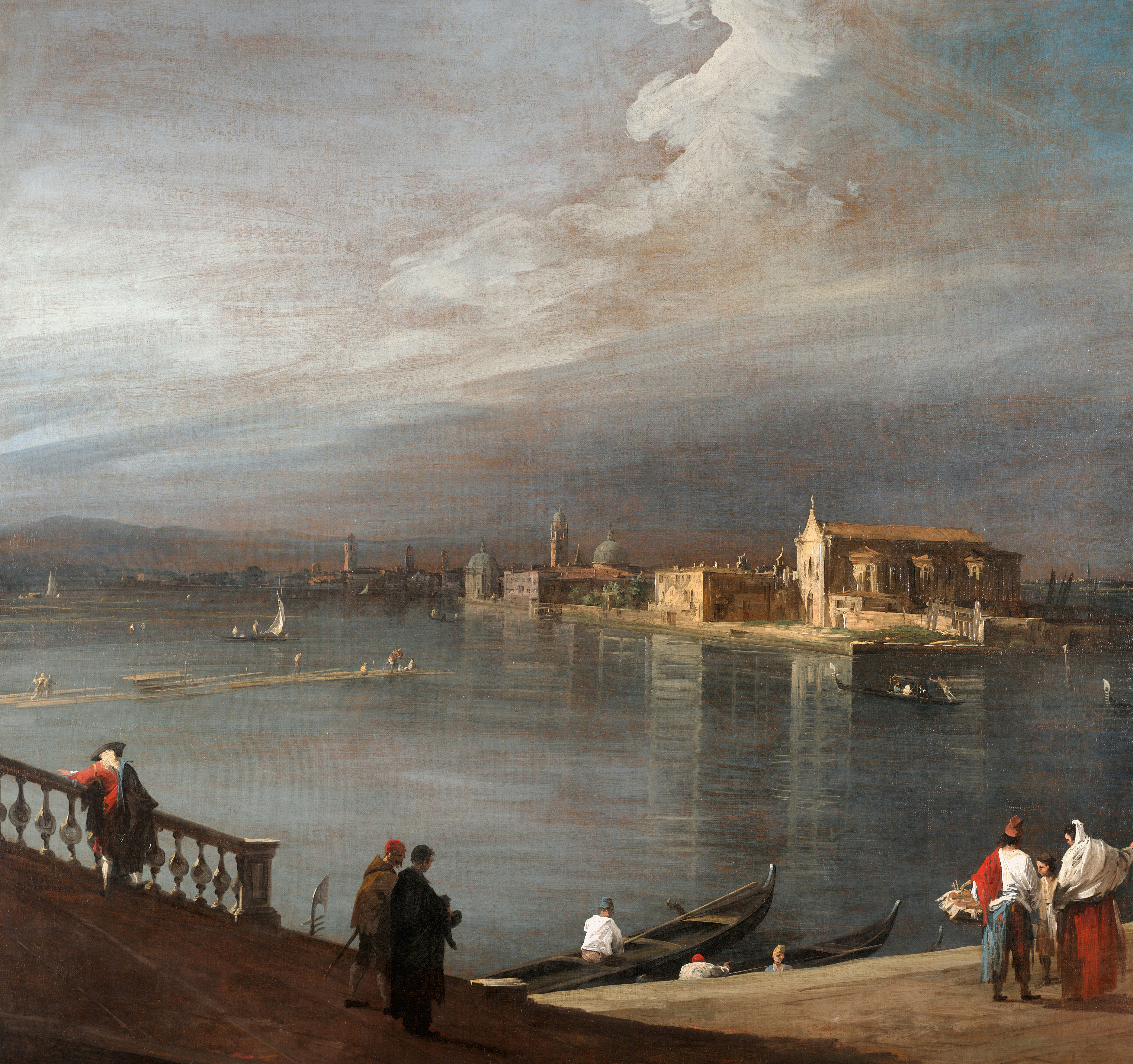 San Cristoforo, San Michele, and Murano, oil on canvas by Canaletto
