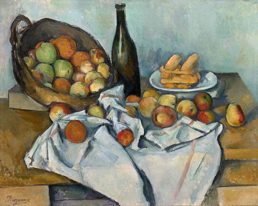Paul Cézanne's 'The Basket of Apples' features a vibrant still life composition.