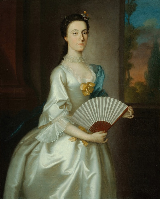 Portrait of Abigail Chesebrough by Joseph Blackburn, oil on canvas