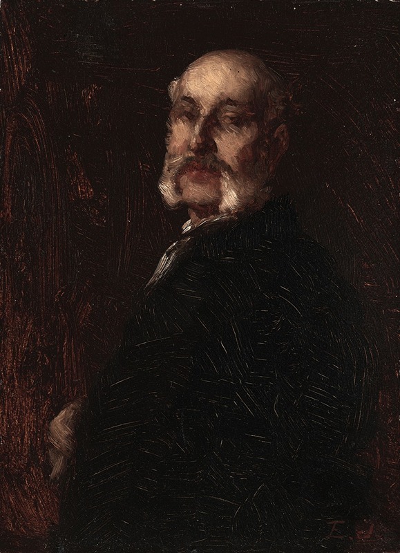 Portrait of Samuel W. Rowse by Eastman Johnson.