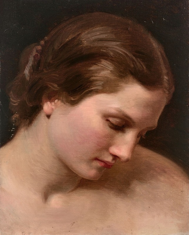 Visage de femme de profil by William Bouguereau