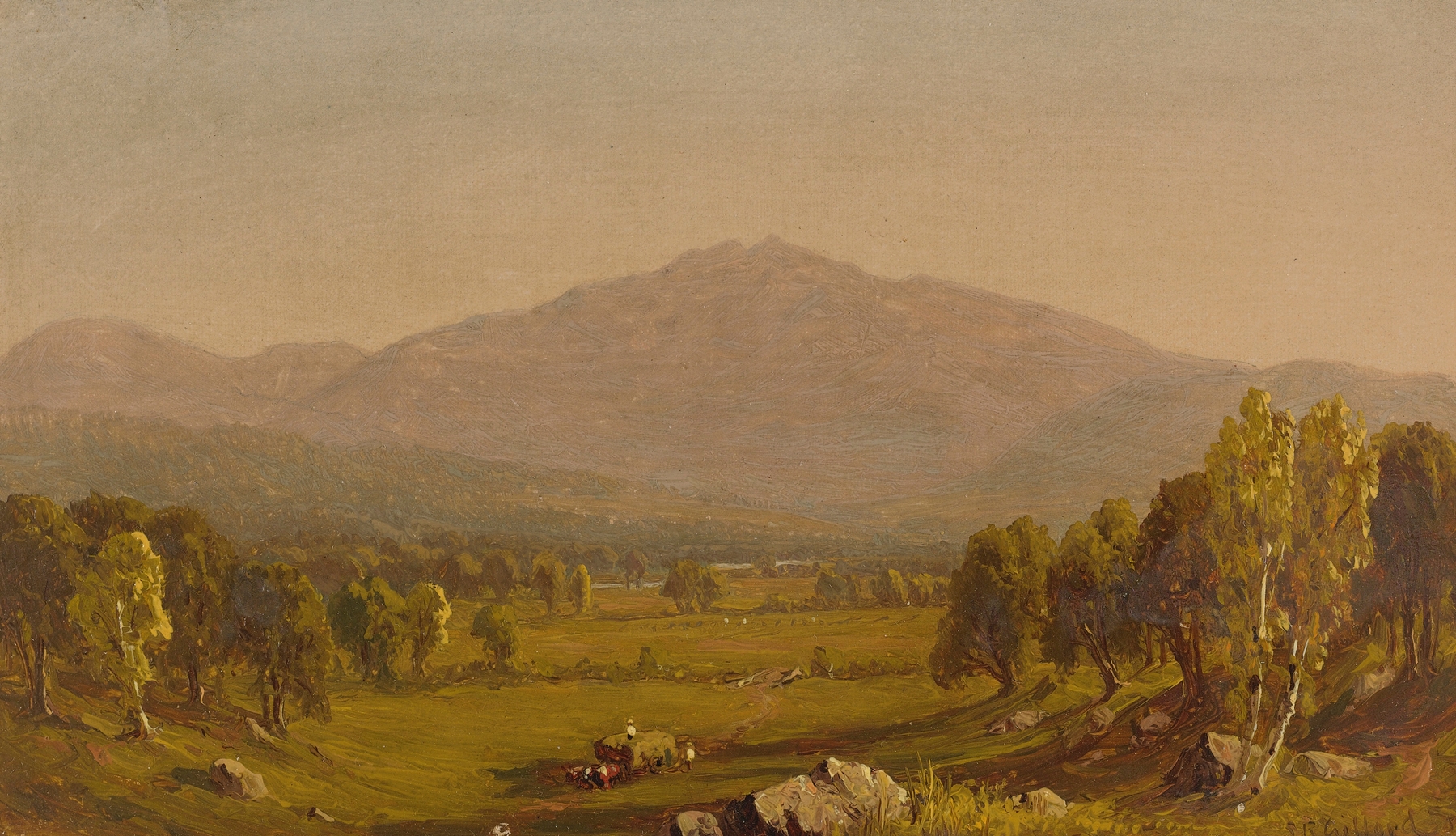 White Mountains, New Hampshire by Sanford Robinson Gifford, oil painting