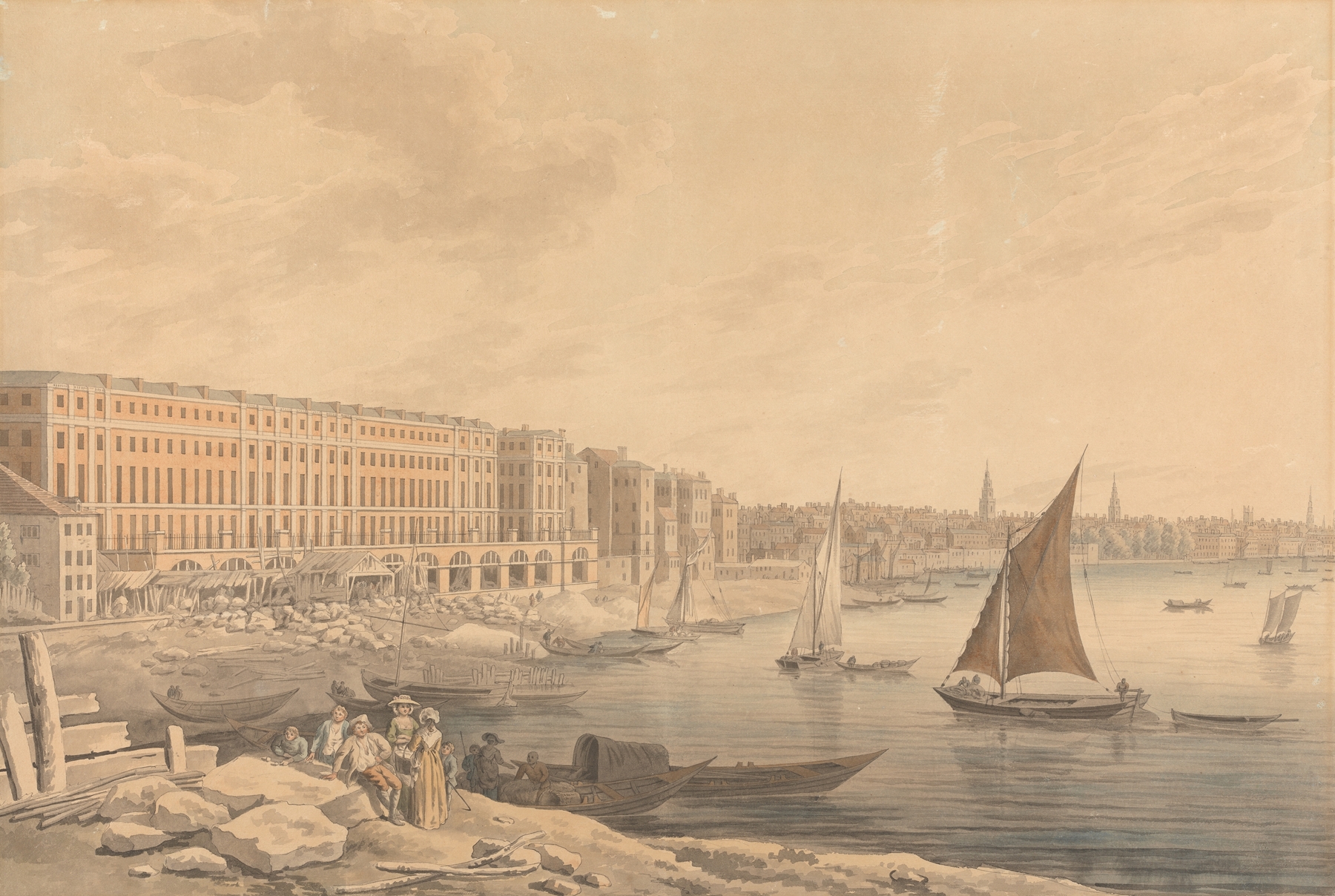 The Royal Terrace, Adelphi by Thomas Malton the Younger, architecture, unknown medium