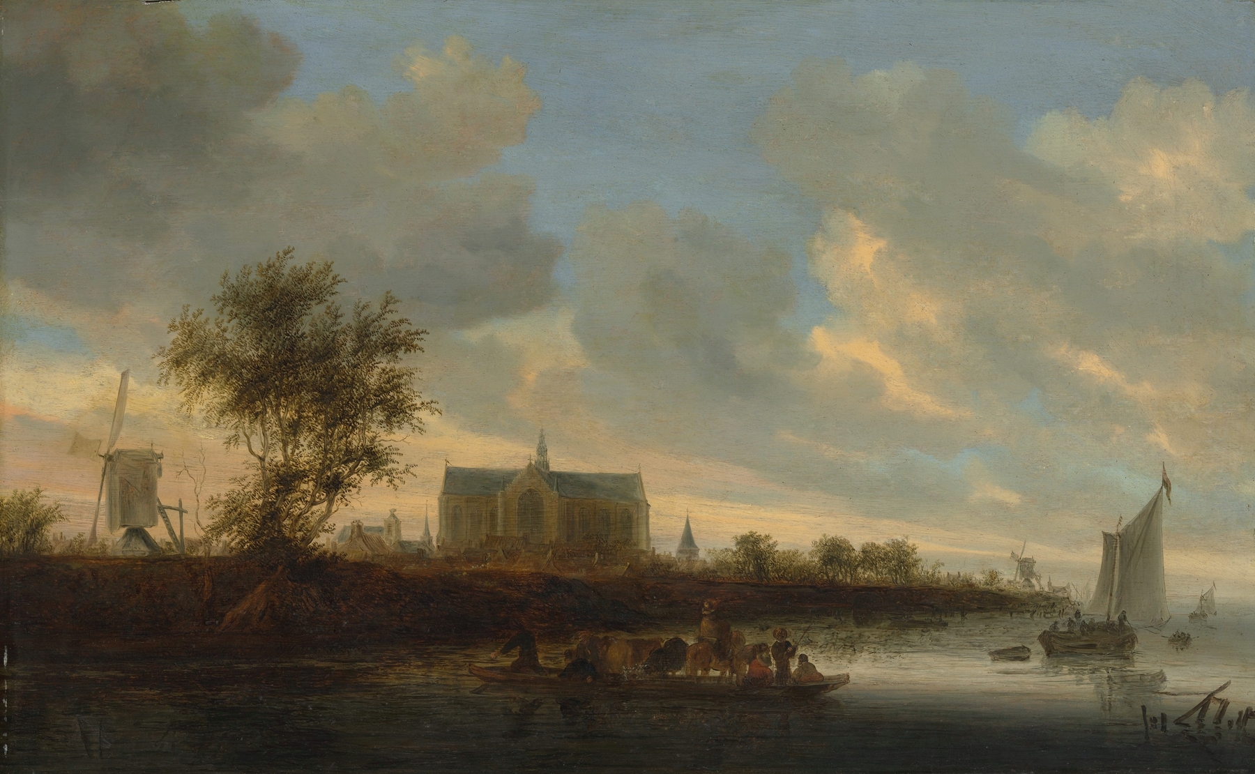 View of the Town of Alkmaar, by Salomon van Ruysdael, public domain