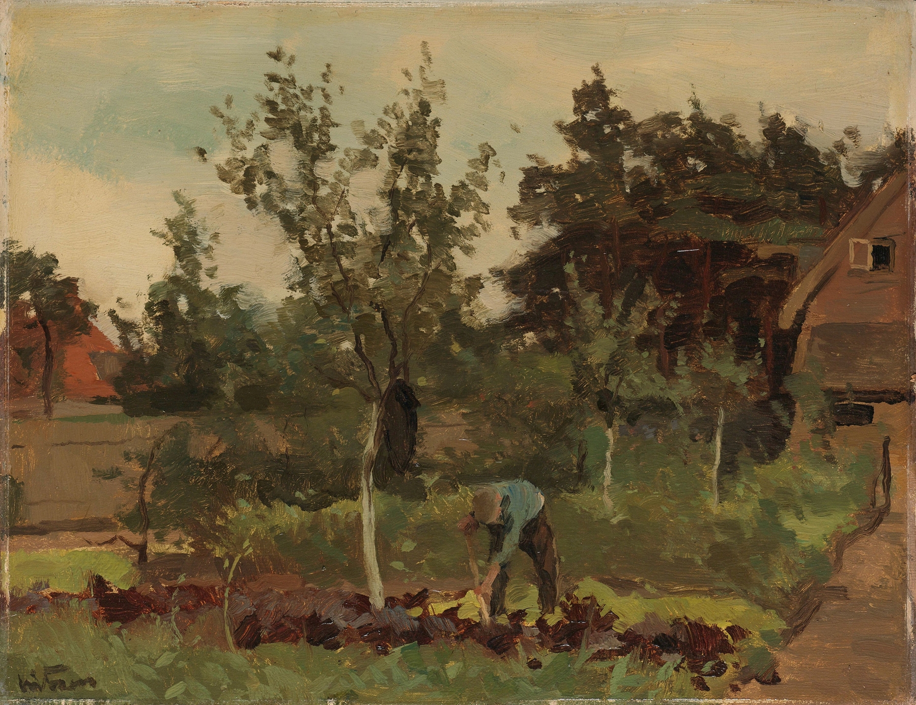 Botanical scene with plants, oil painting by Willem Witsen