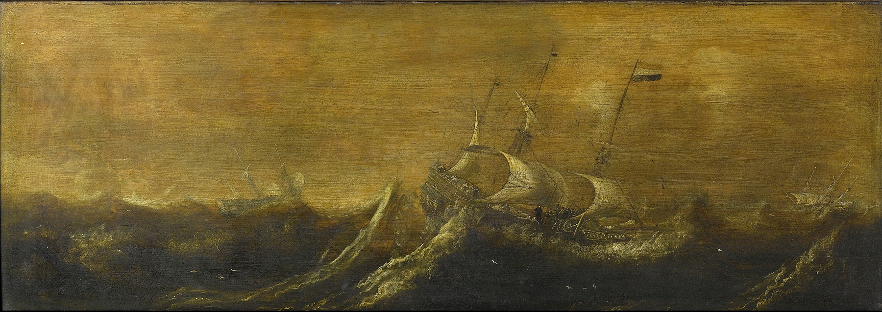 Ships in a Storm, by Andries van Eertvelt, public domain