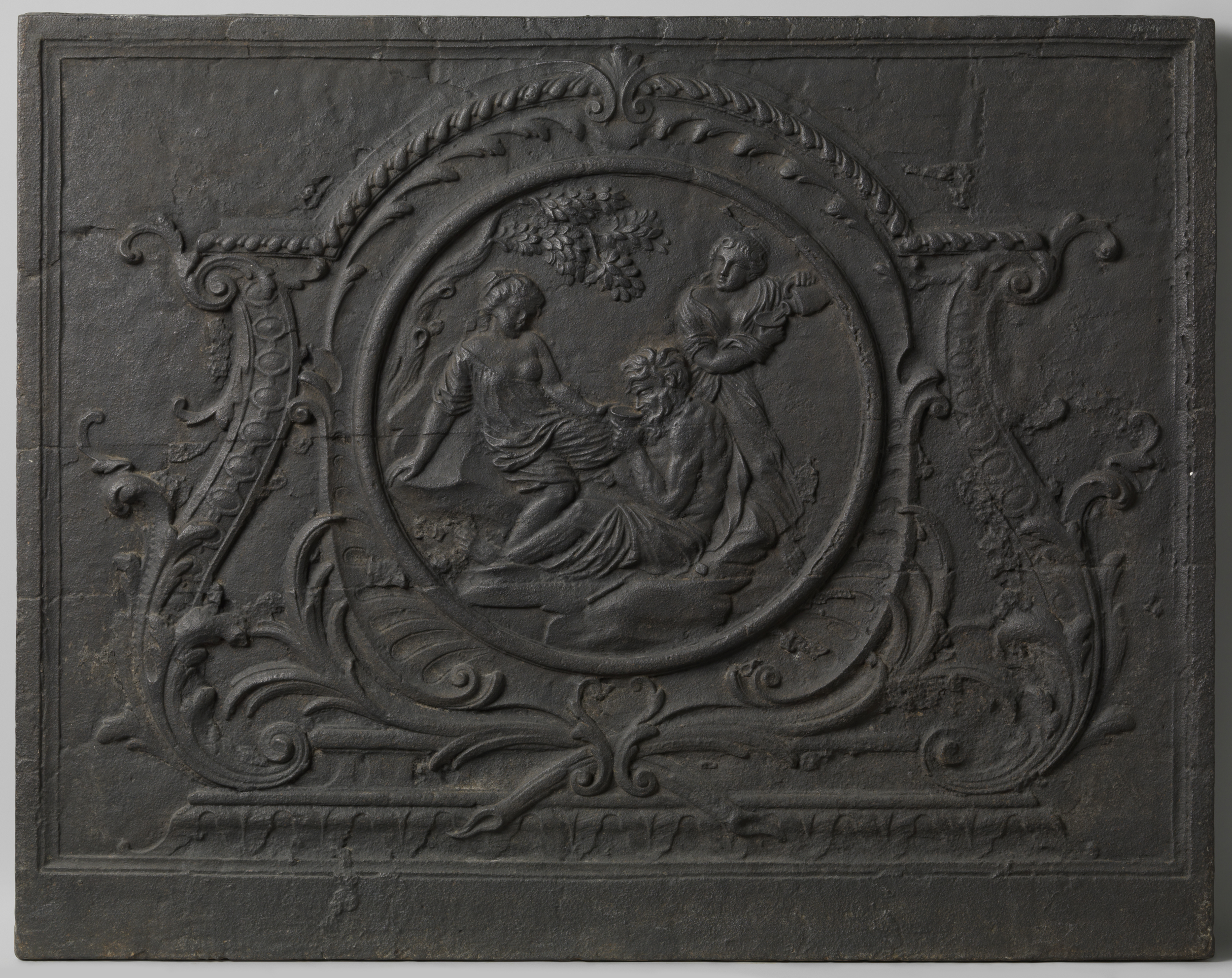 Engraving depicting Lot and his daughters, unknown artist