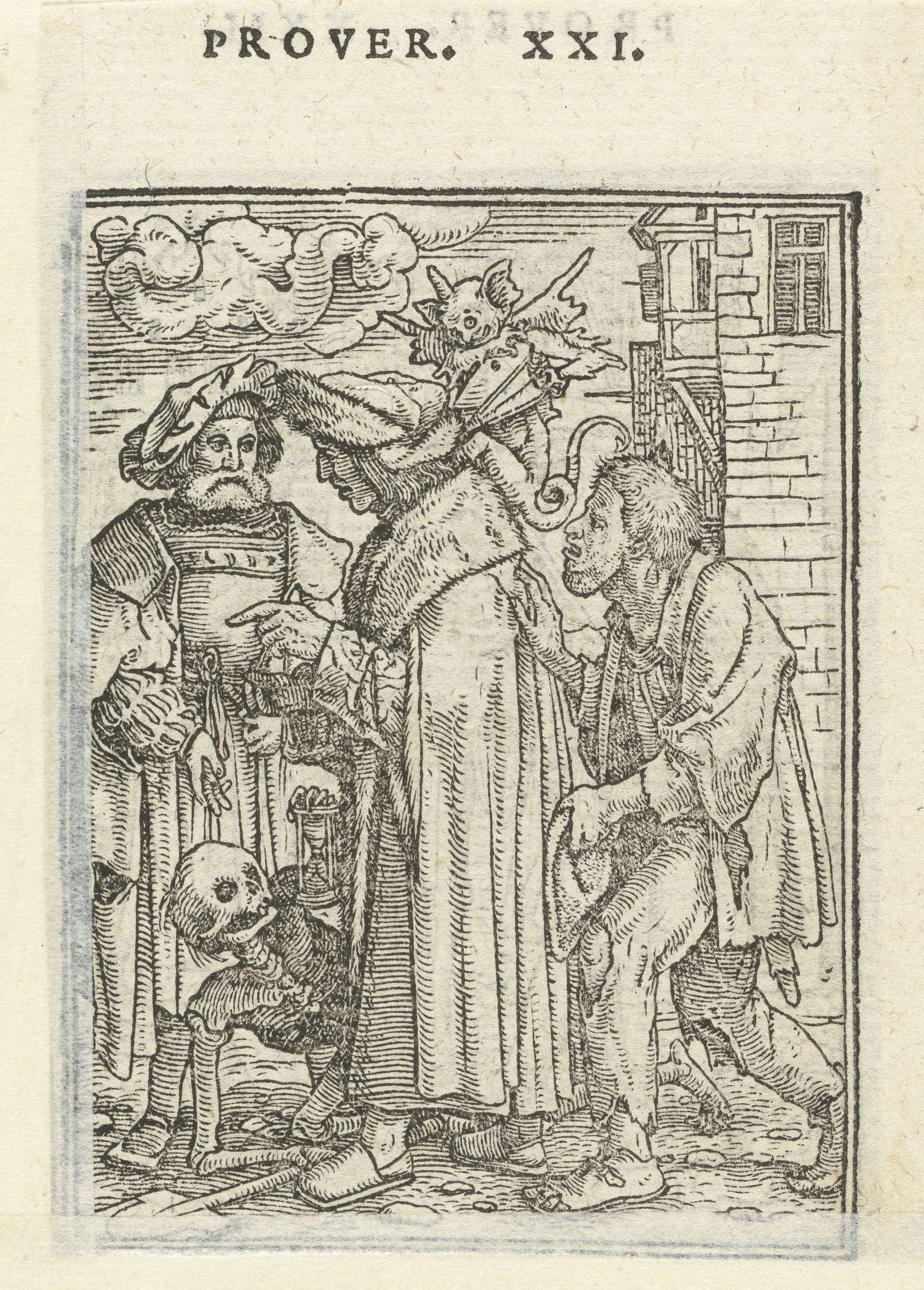 Kanselier en de Dood, by Hans Holbein (II), public domain