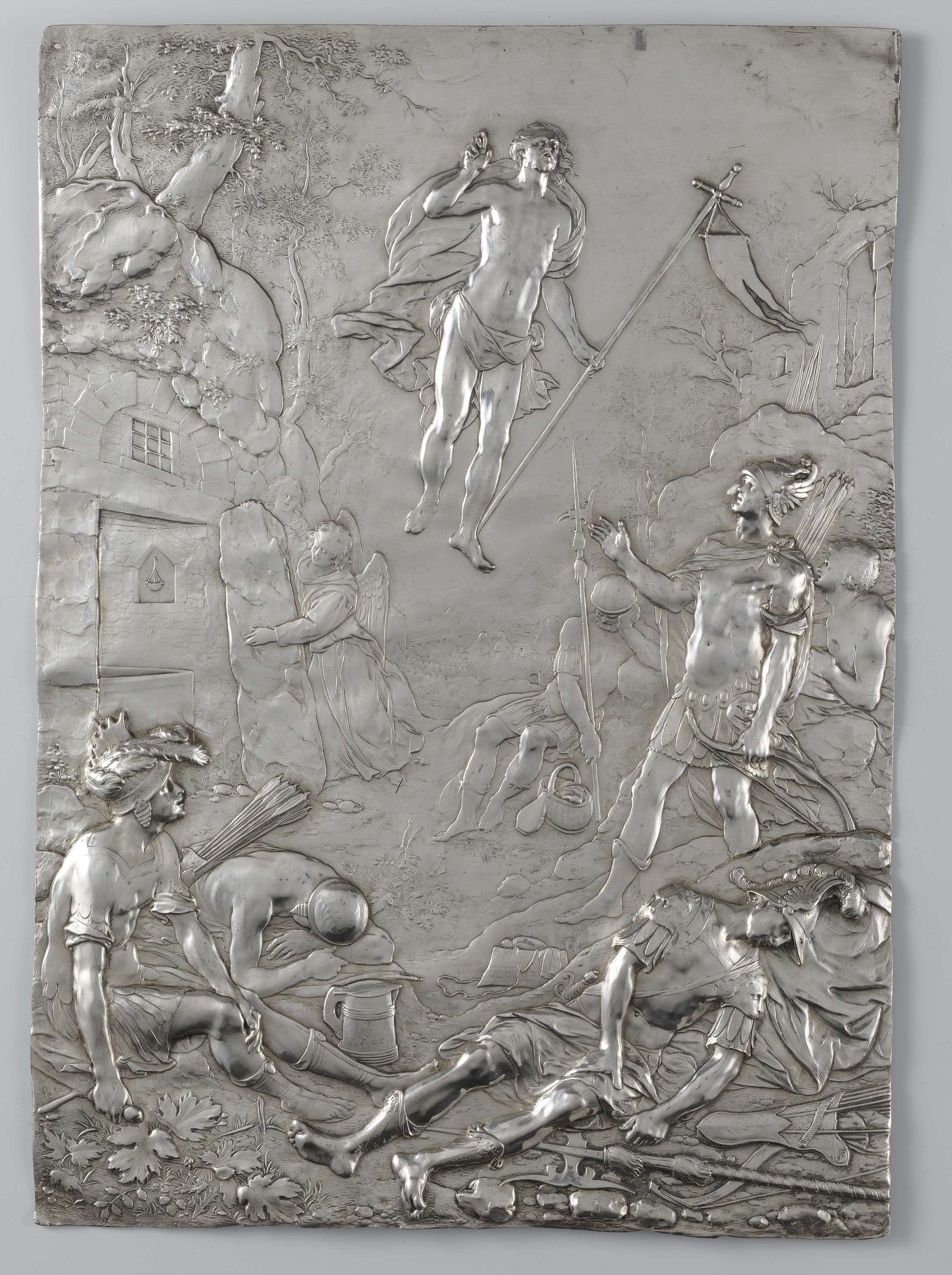 The Resurrection of Christ by Paulus Willemsz. van Vianen, silver medium