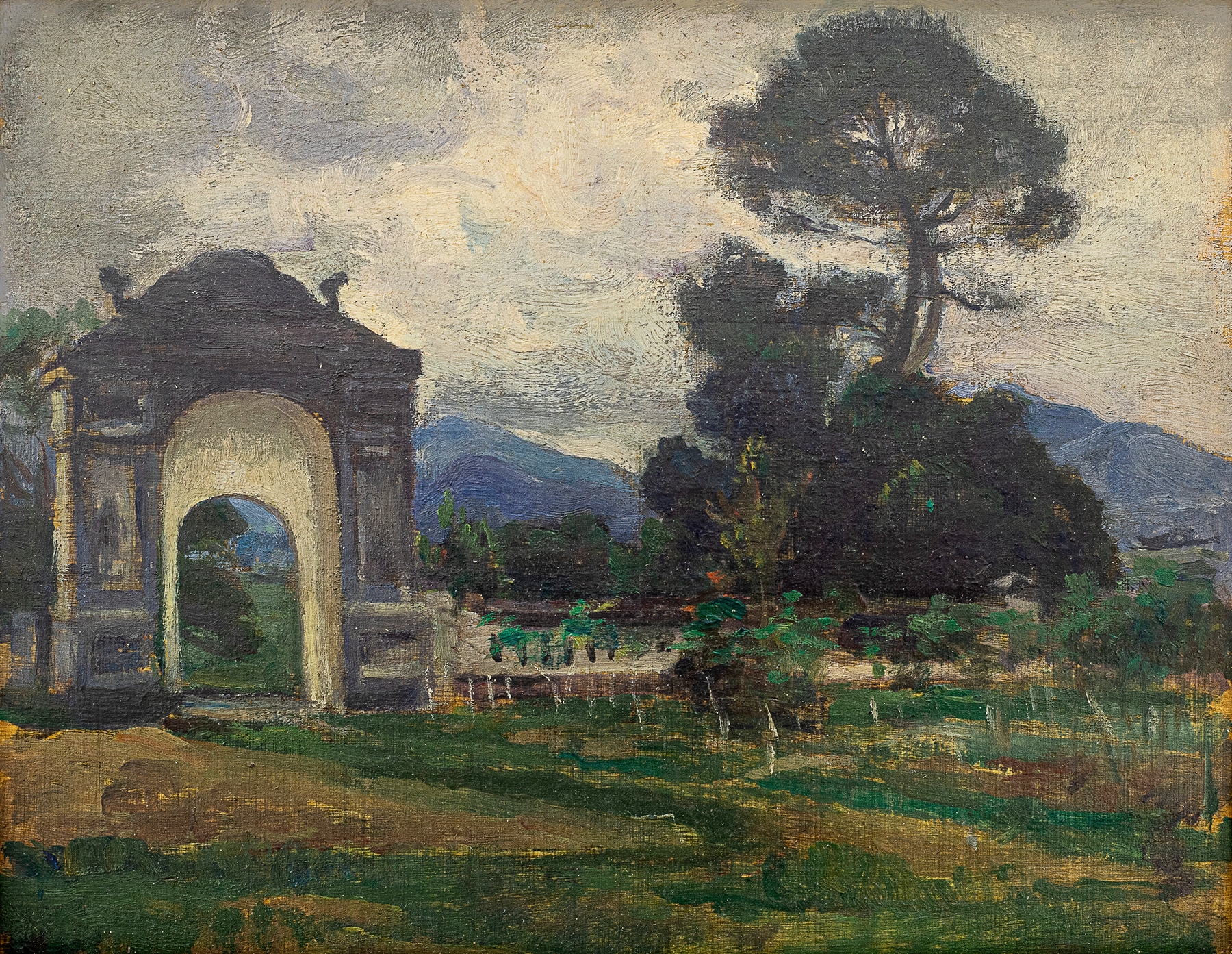 Vue d’Annam by Victor Tardieu, depicting a vibrant landscape, oil painting