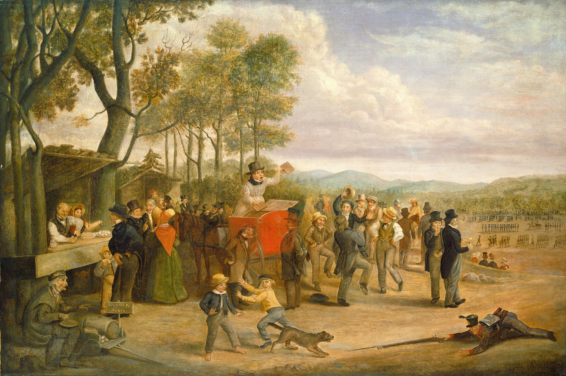 Historical scene of soldiers by Charles Henry Granger, oil painting