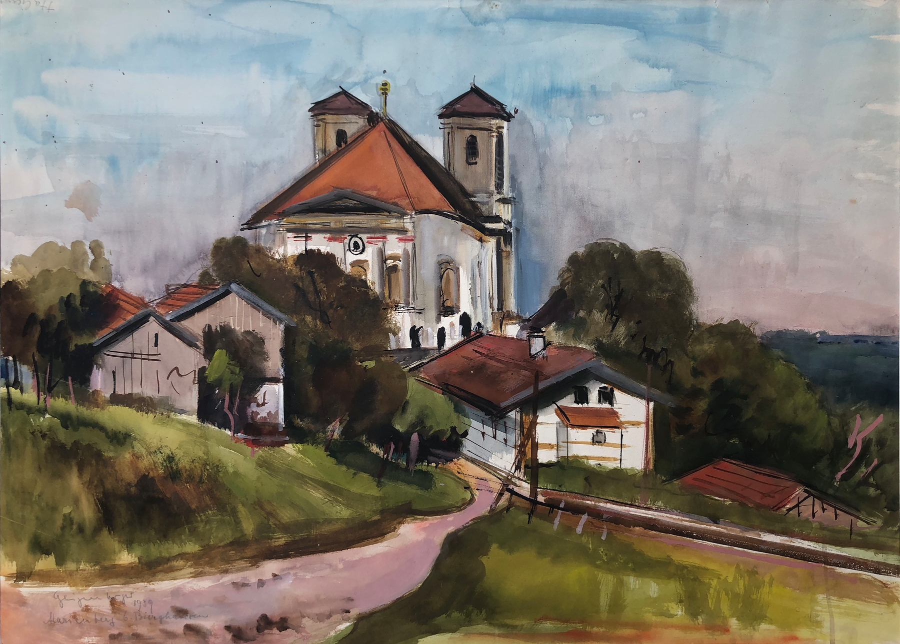 Wallfahrtskirche Marienberg bei Burghausen, by Otto Geigenberger, public domain