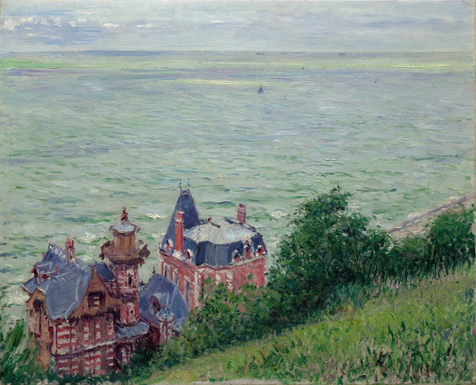 Villas at Trouville, by Gustave Caillebotte, public domain