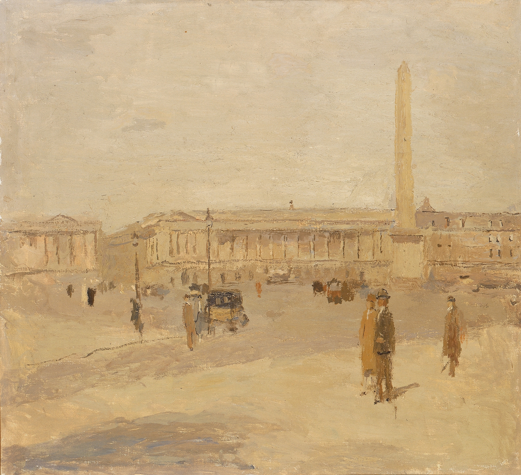 Place de la Concorde no. III, by Frank Edwin Scott, public domain